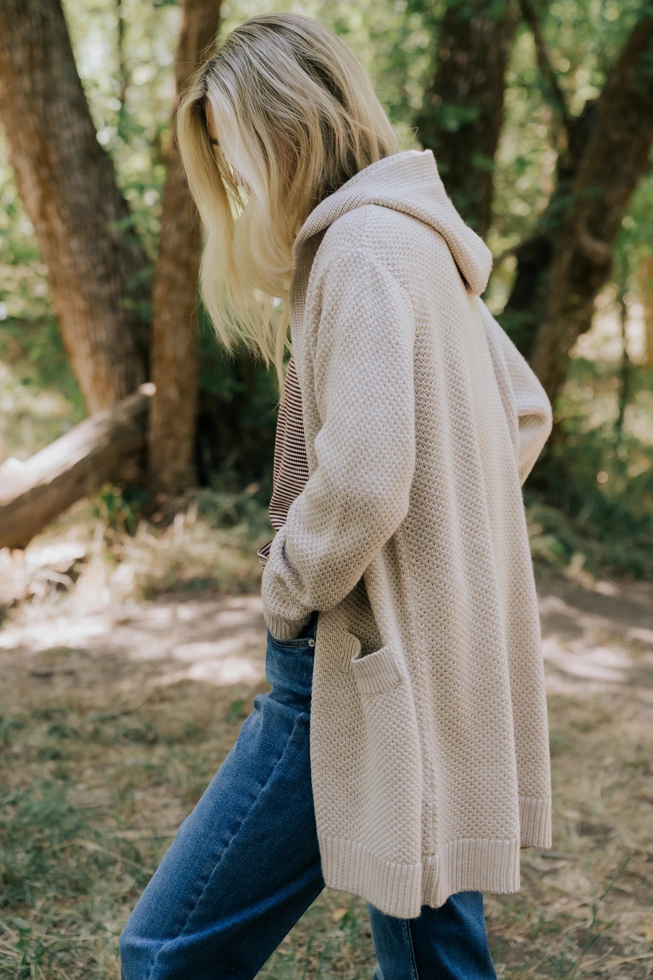 Katrine Hooded Cardigan | Oatmeal