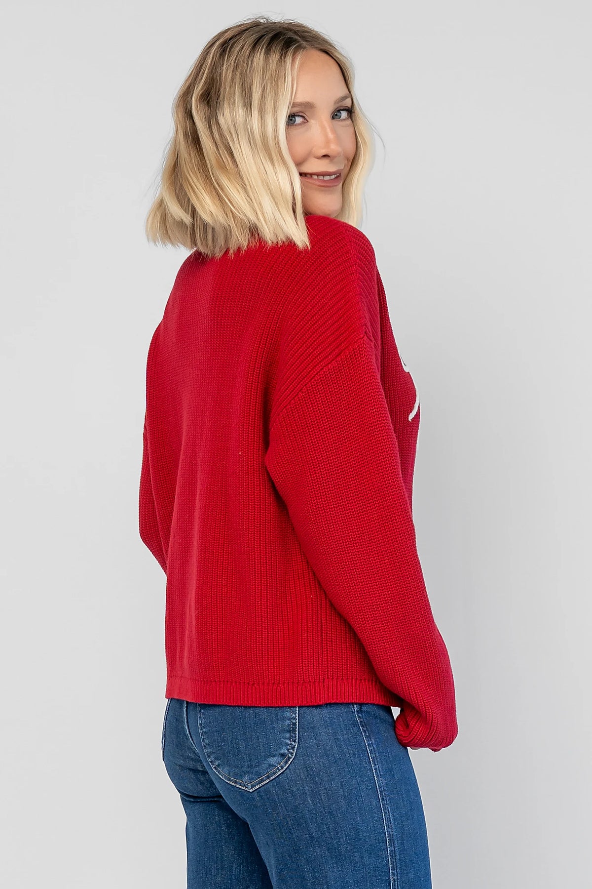 Merry Sweater | Red + Off White
