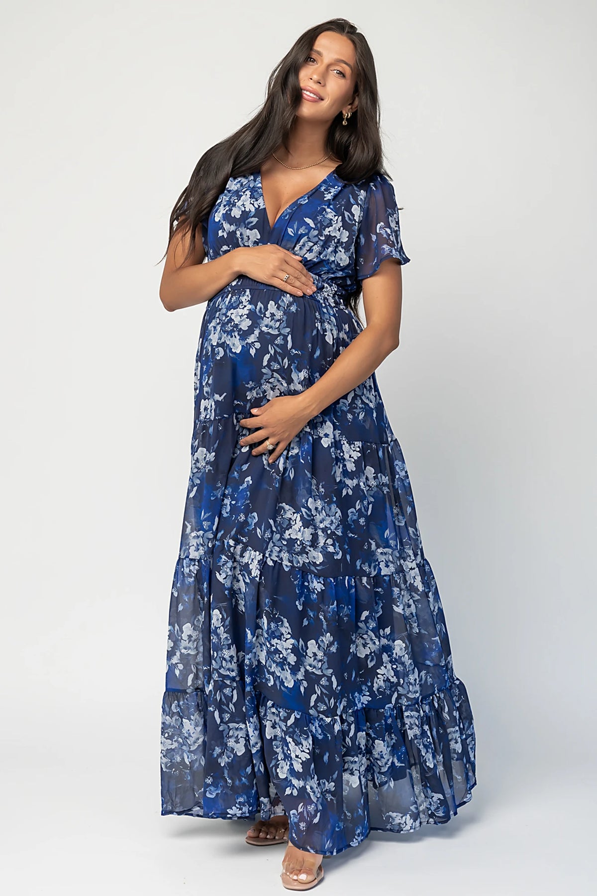 Anthea Maxi Dress | Blue Floral