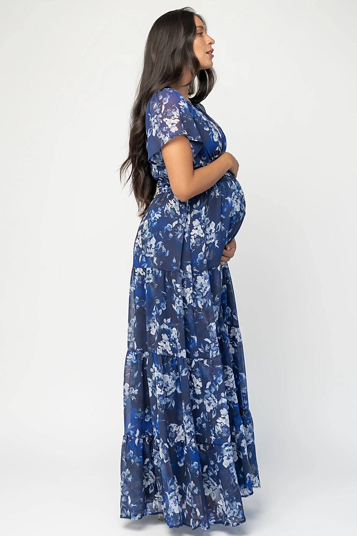 Anthea Maxi Dress | Blue Floral