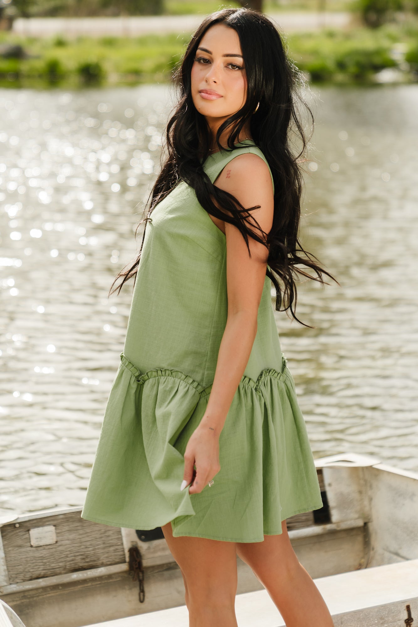 paulina mini dress Paulina Feather Mini Dress