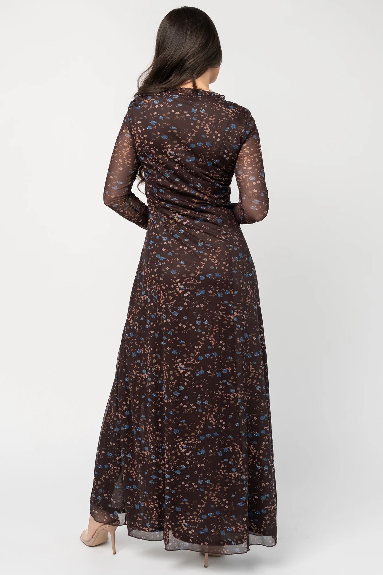 Sienna Maxi Dress | Brown Multi Floral
