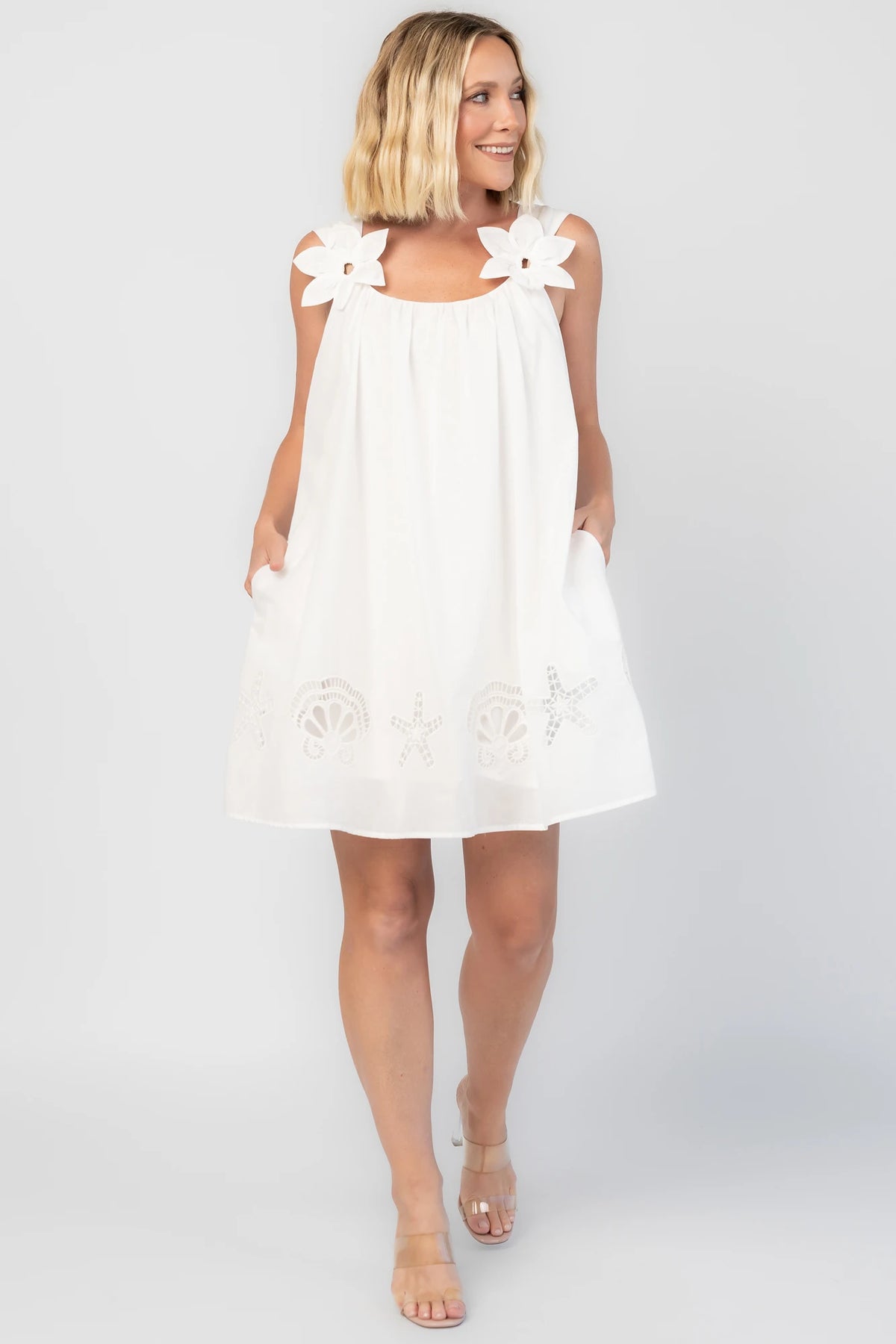 Citrus Short Dress | Off White