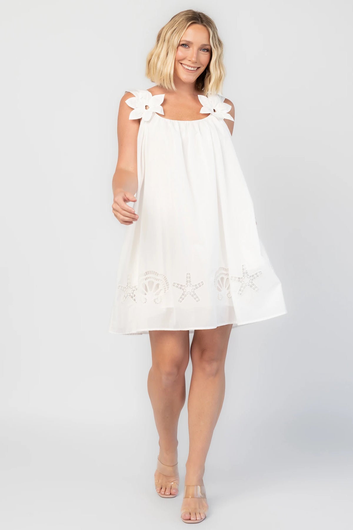 Citrus Short Dress | Off White
