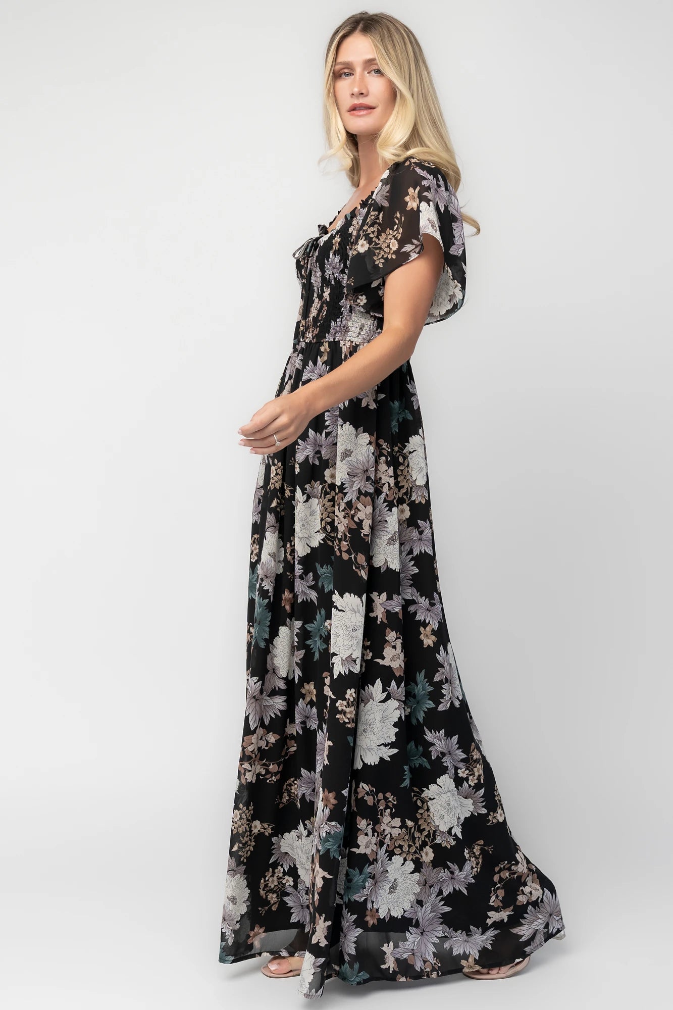 Divine Maxi Dress | Black Multi