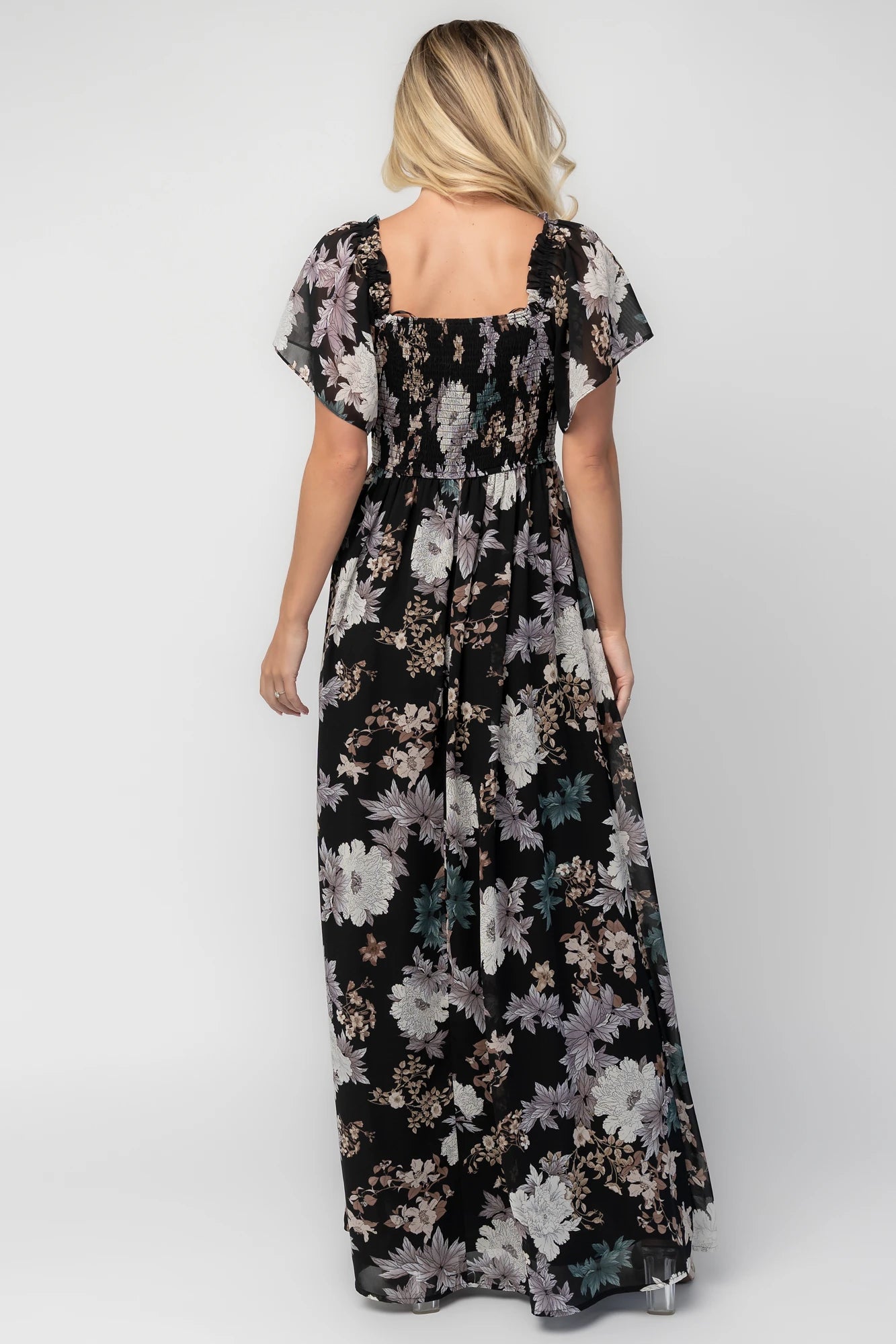 Divine Maxi Dress | Black Multi