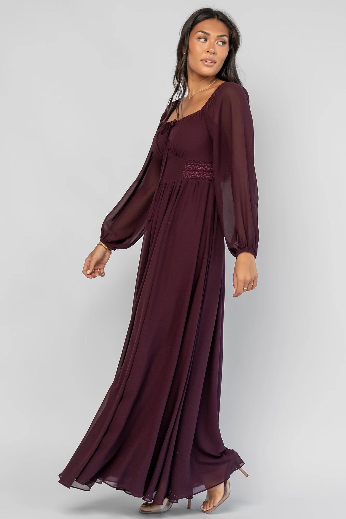 Maddalena Maxi Dress | Dark Plum