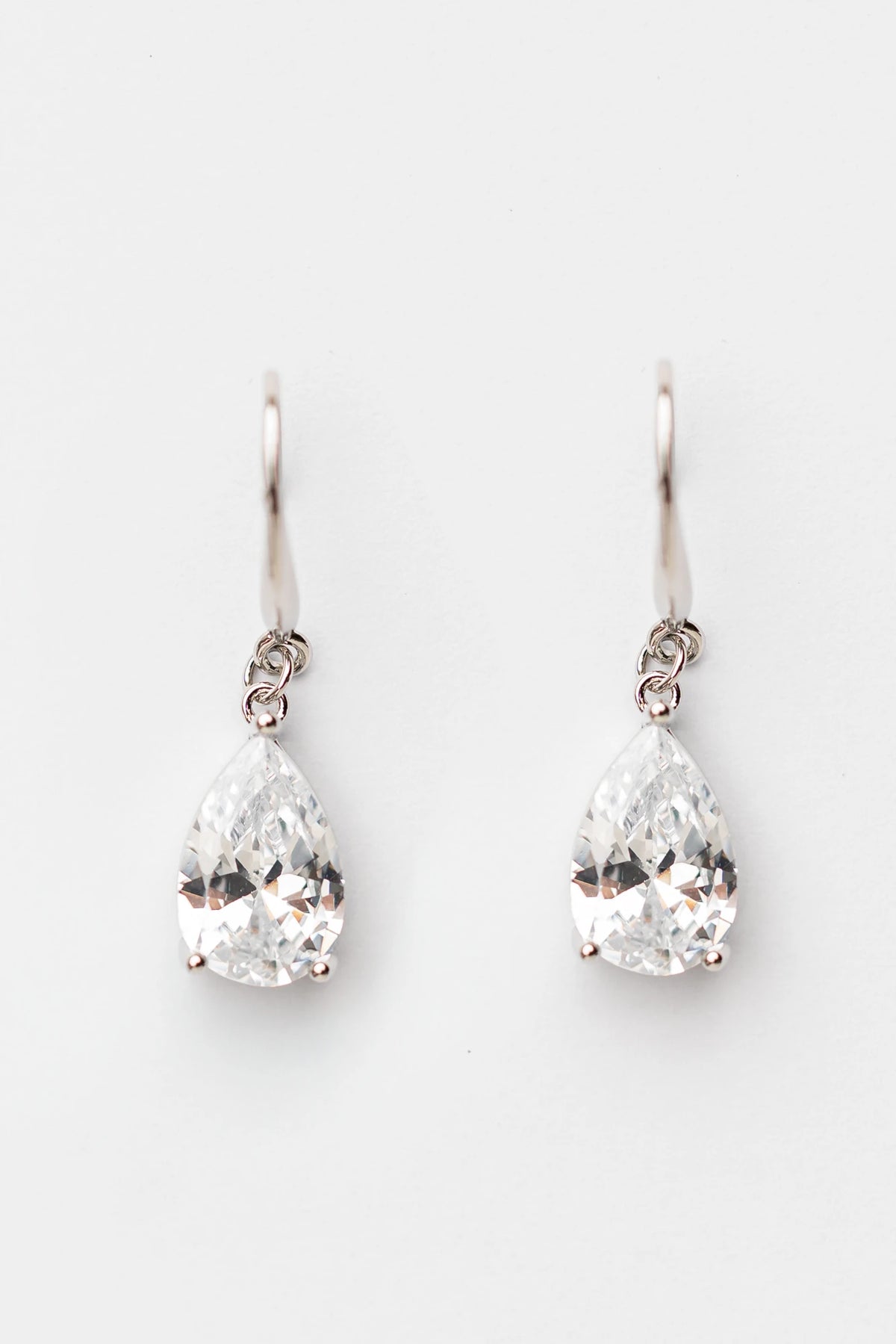 Aira Teardrop Earrings | Silver