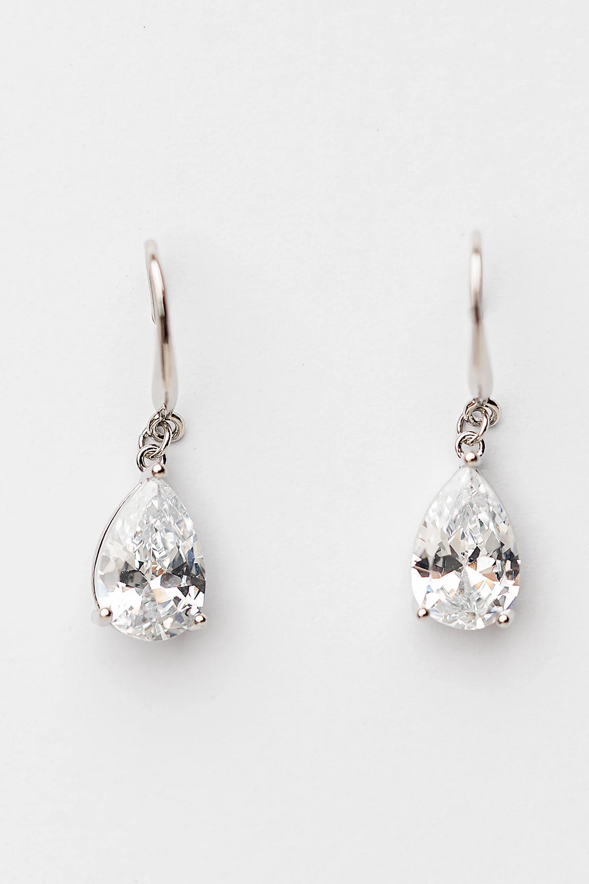 Aira Teardrop Earrings | Silver
