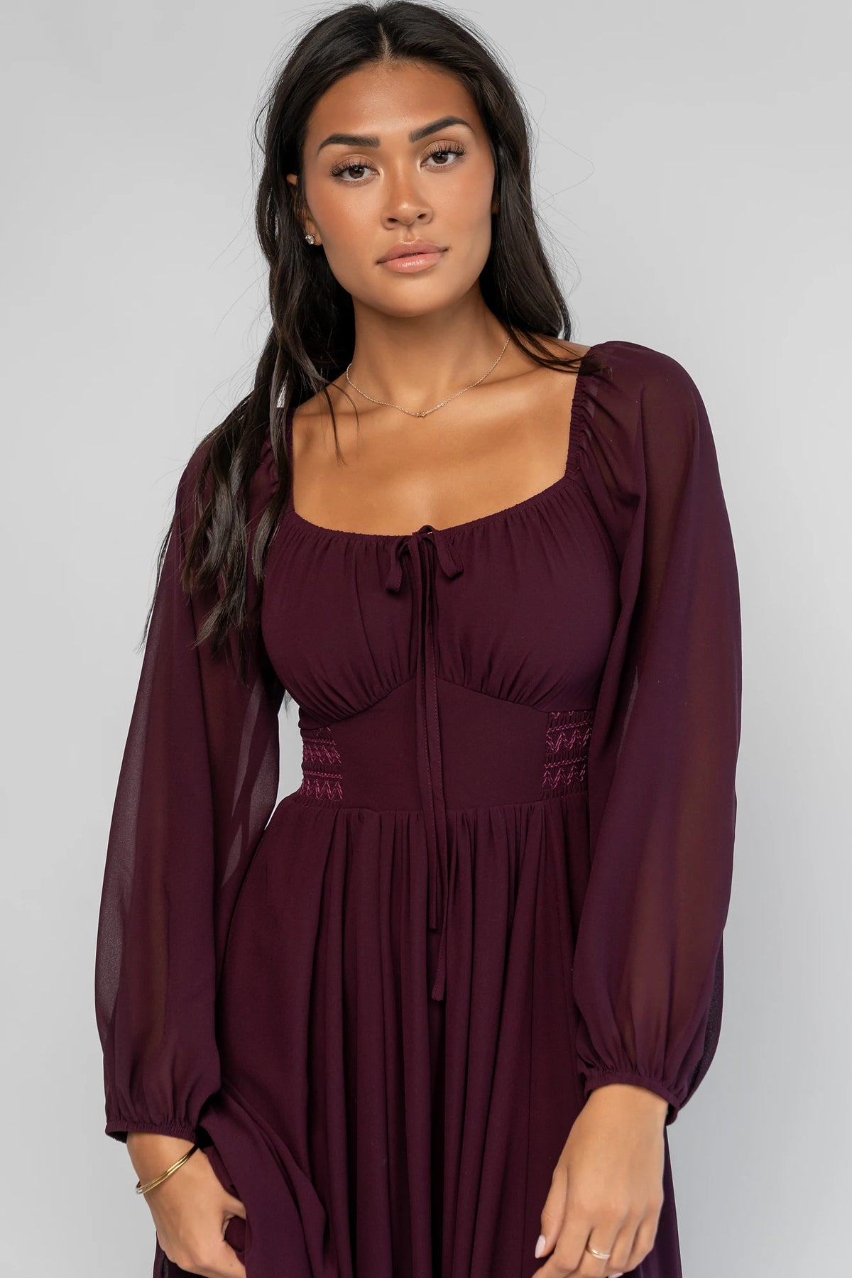 Maddalena Maxi Dress | Dark Plum