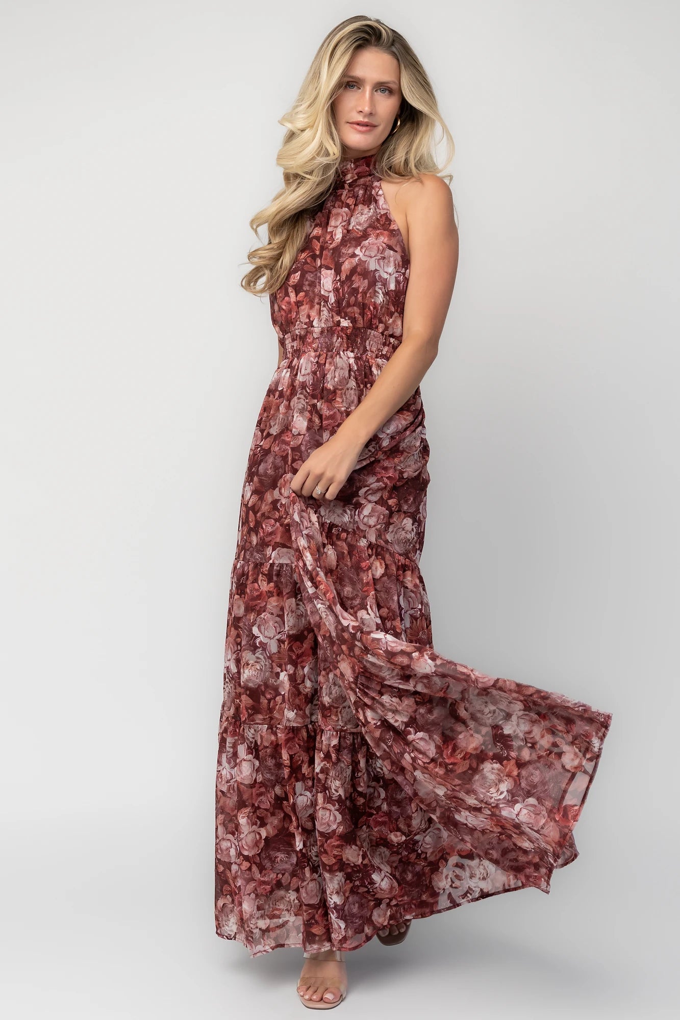 Pulitzer Maxi Dress | Burgundy Floral
