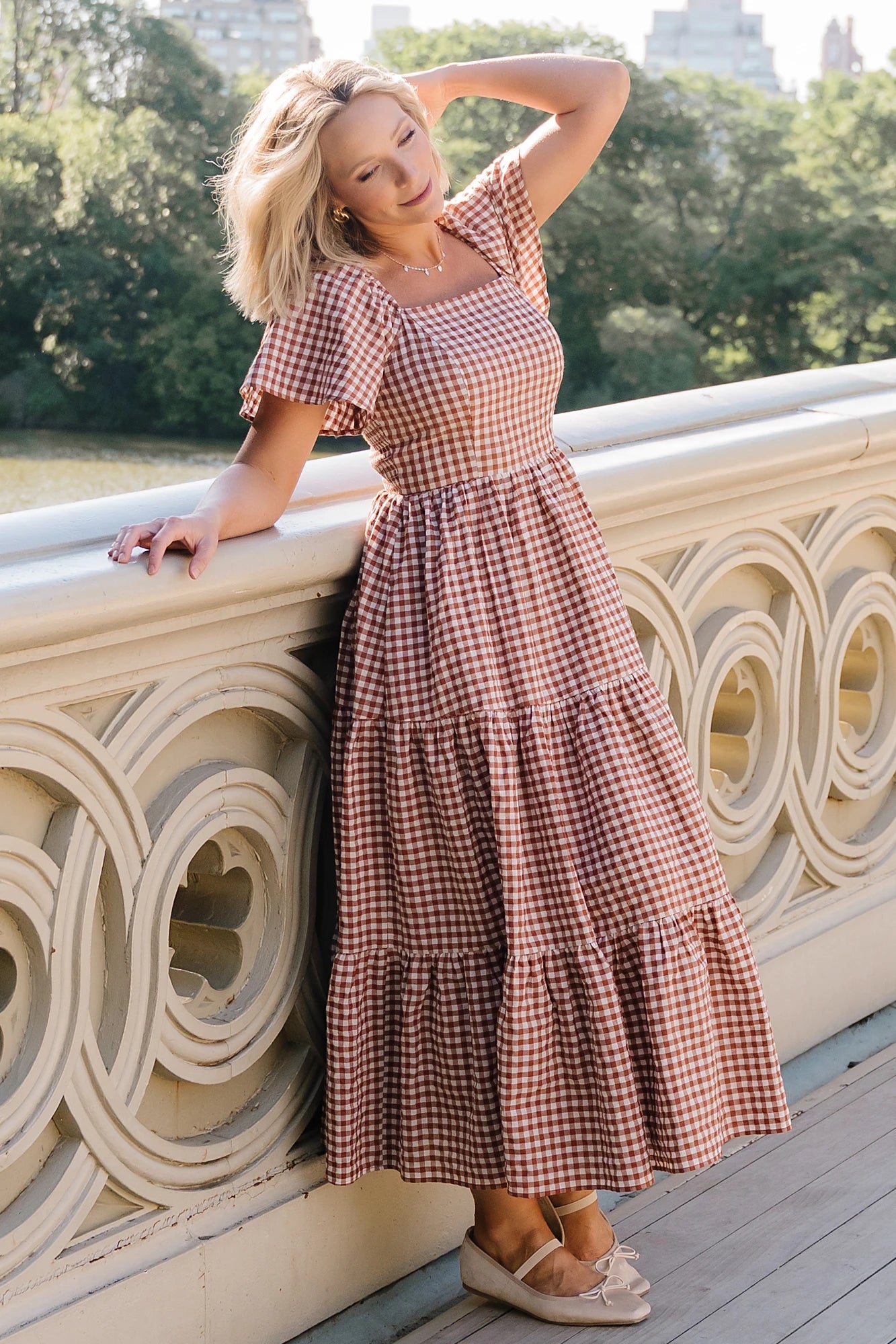 Paley Maxi Dress | Spice + White Gingham