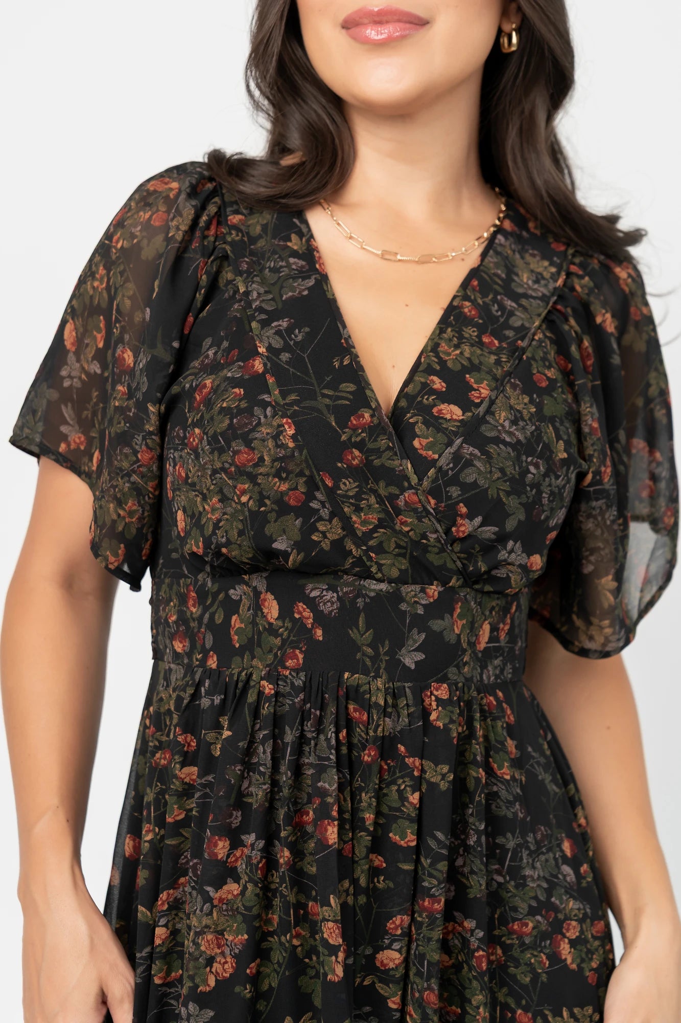 Katherine Maxi Dress | Black Multi Print