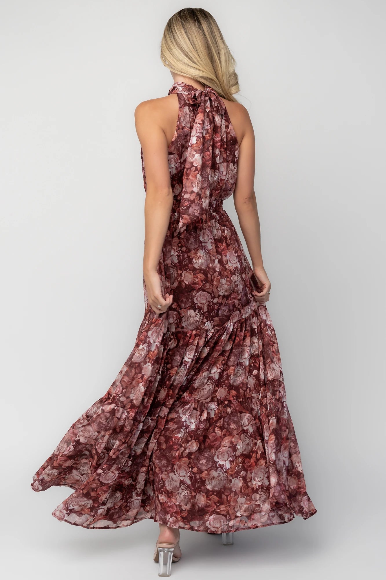 Pulitzer Maxi Dress | Burgundy Floral