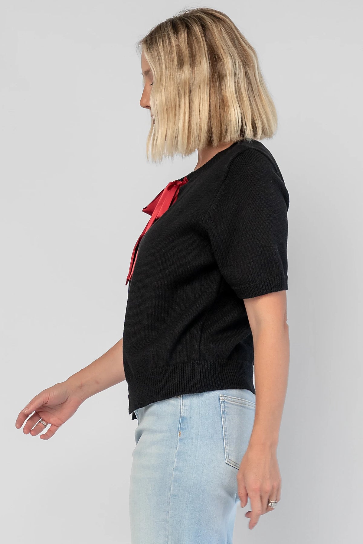Shaye Sweater Top | Black