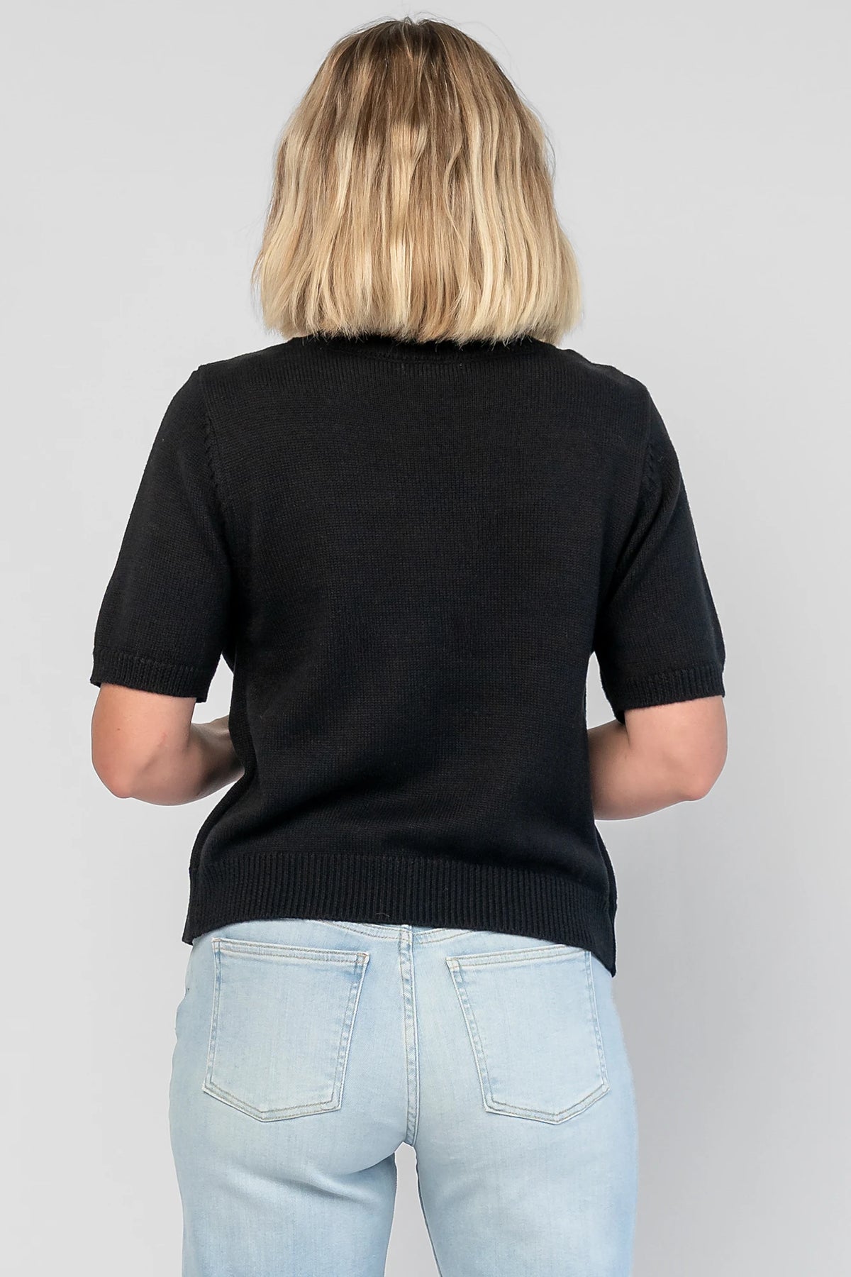 Shaye Sweater Top | Black