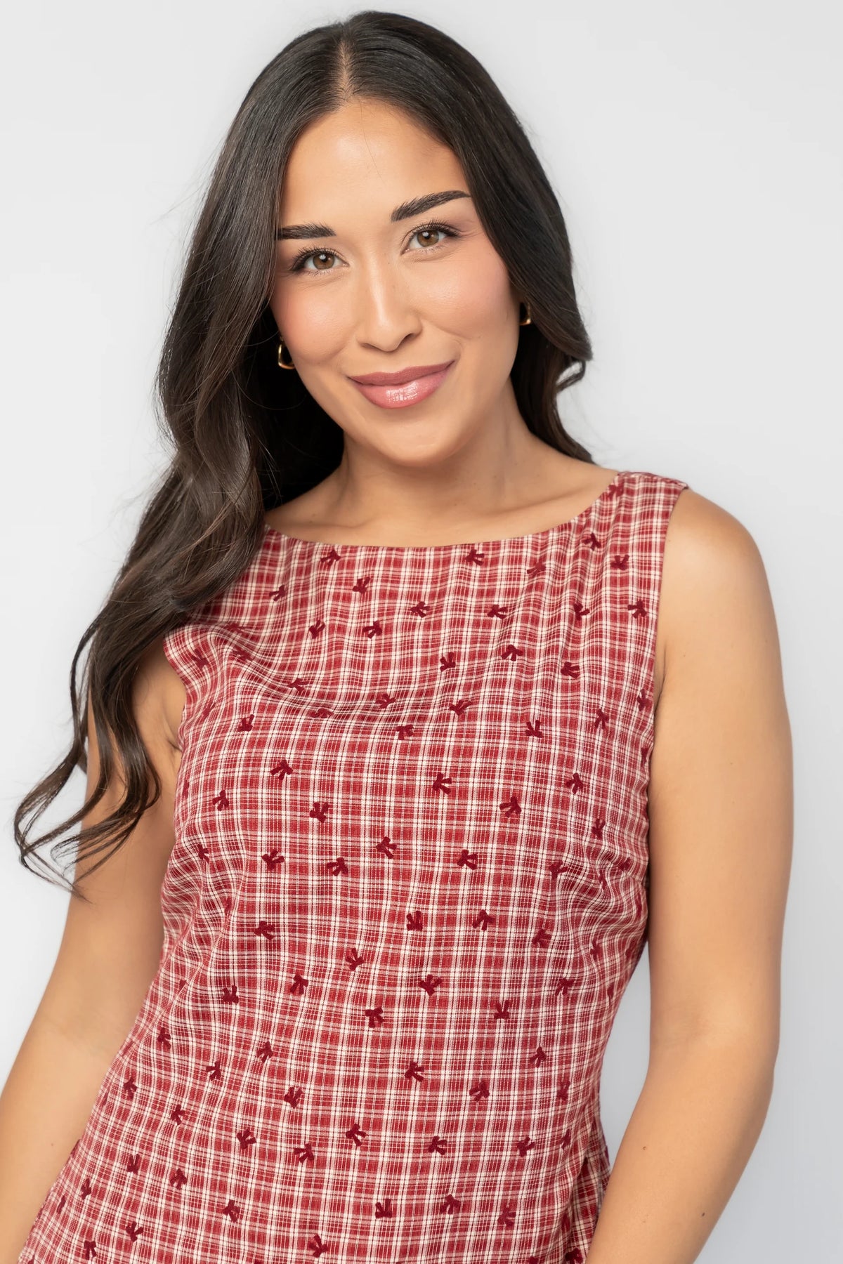 McQueen Short Dress | Red Gingham