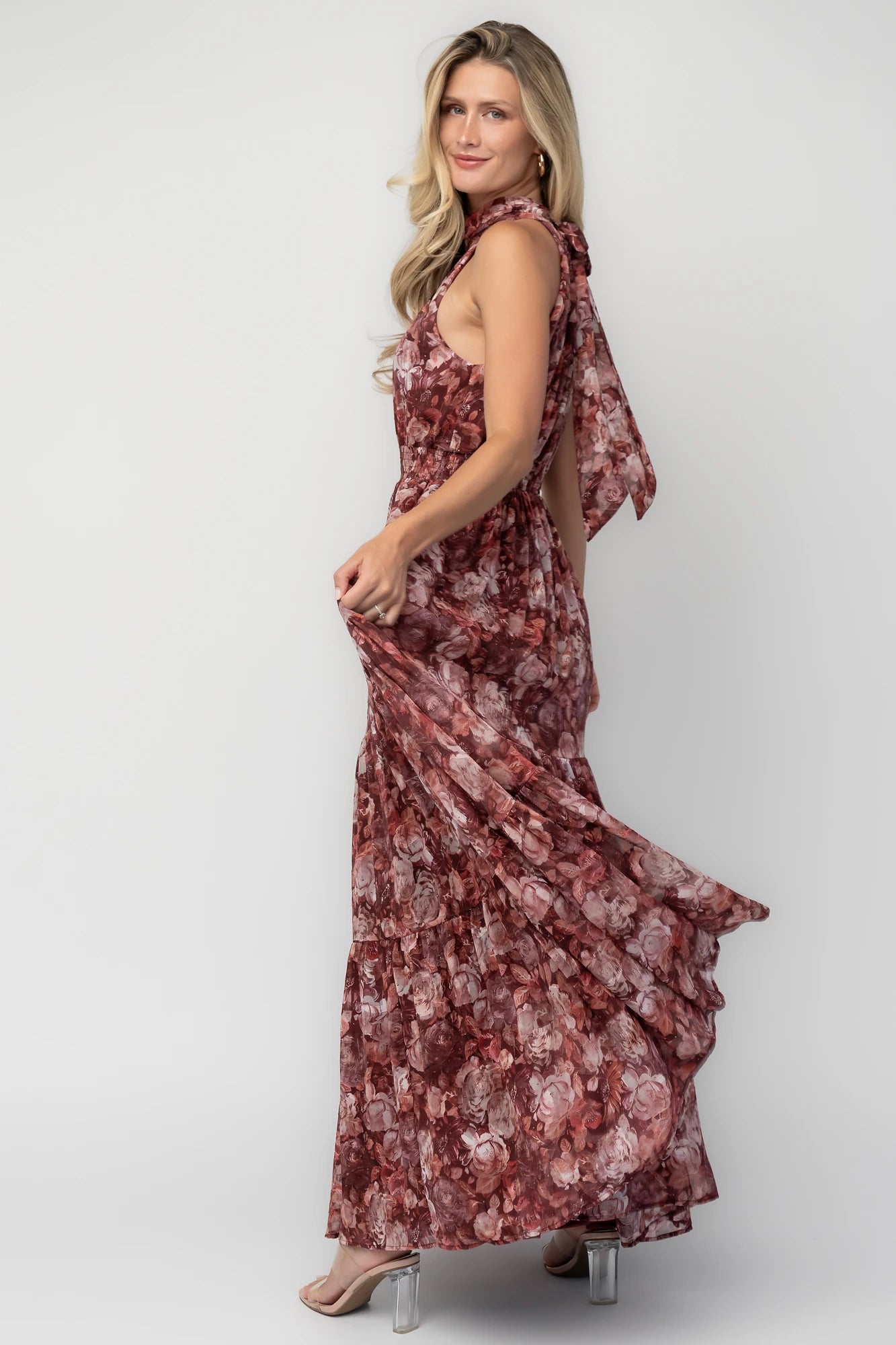 Pulitzer Maxi Dress | Burgundy Floral