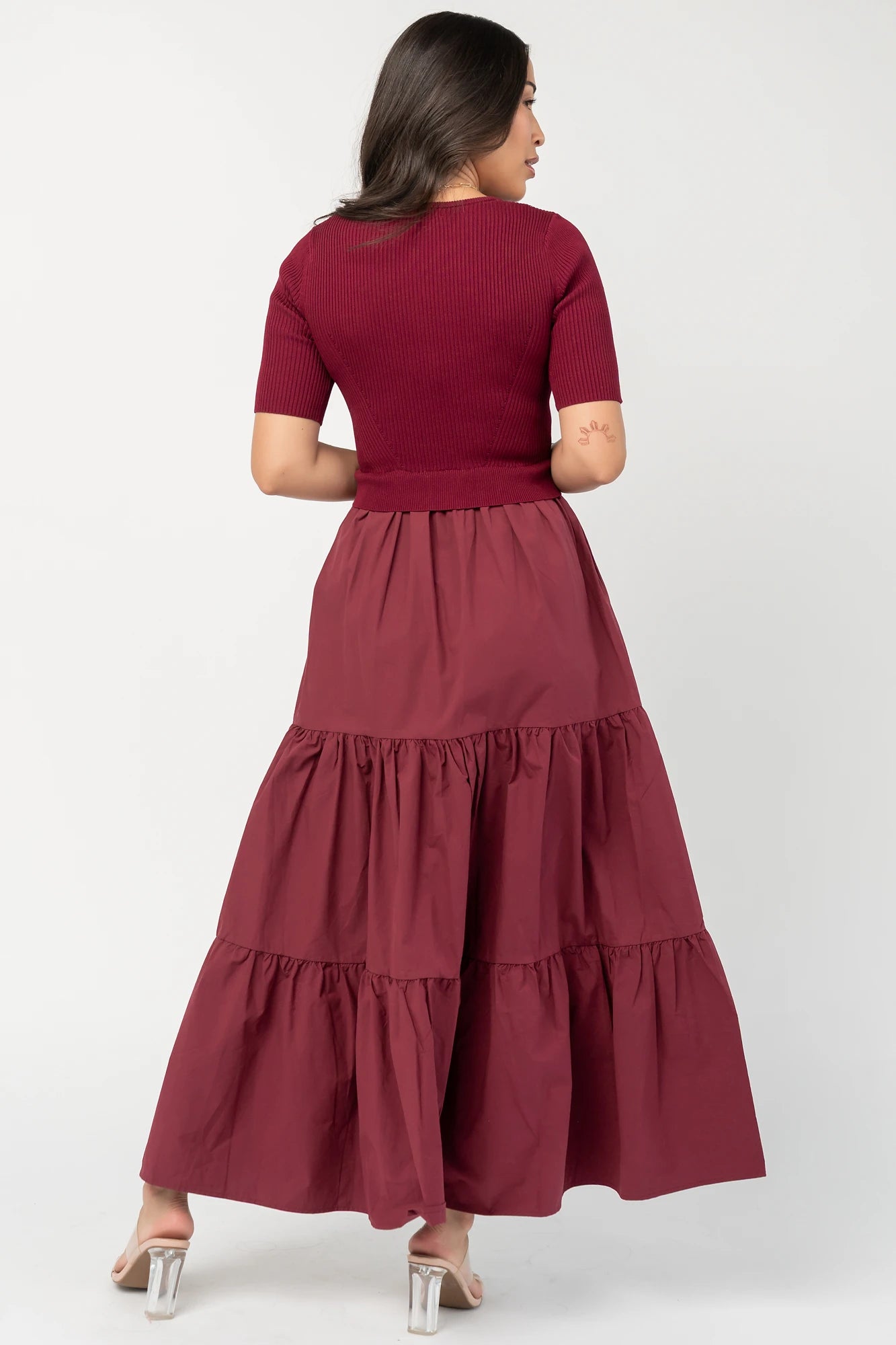Astra Tiered Dress | Berry