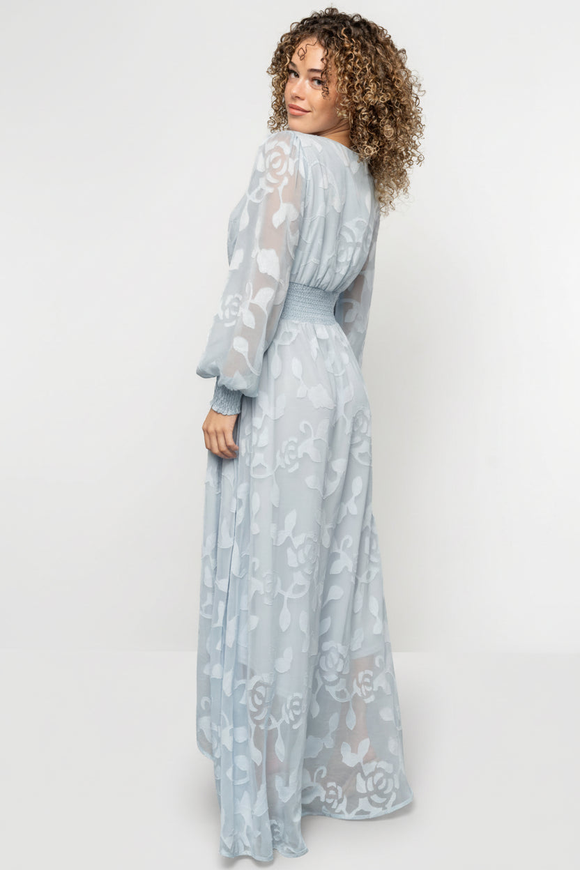 lace sleeve evening dress Alex Evenings Lace & Jersey Empire Gown Navy / 16 main image 0
