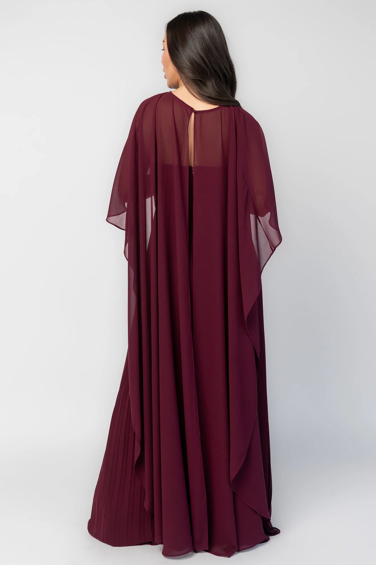Serafina Strapless Gown | Burgundy