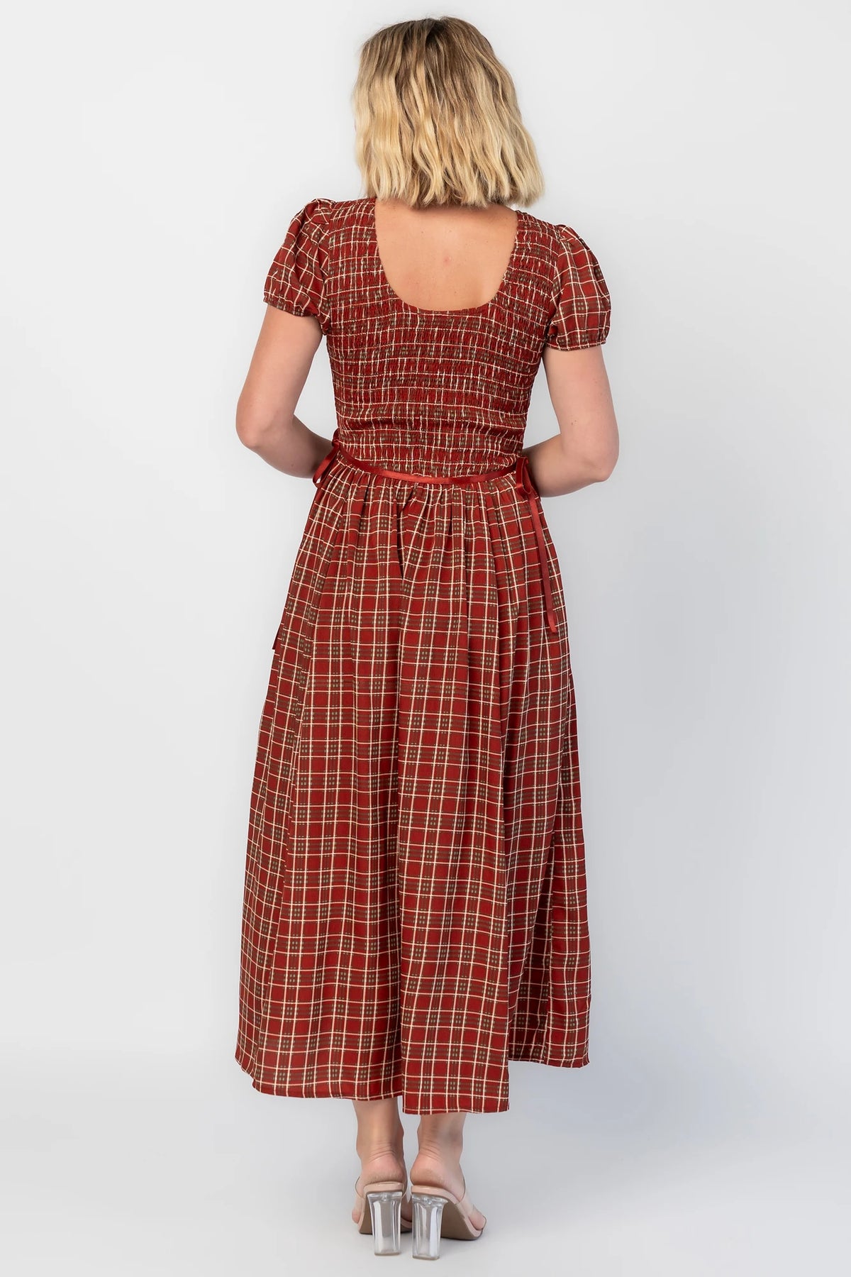 Lorelei Smocked Dress | Red Print
