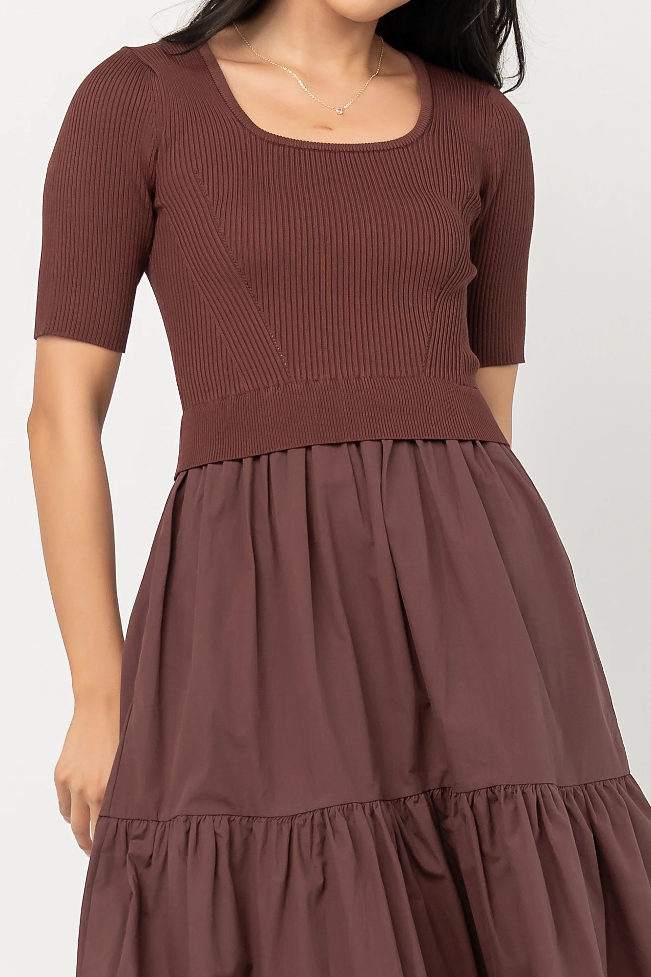 Astra Tiered Dress | Espresso
