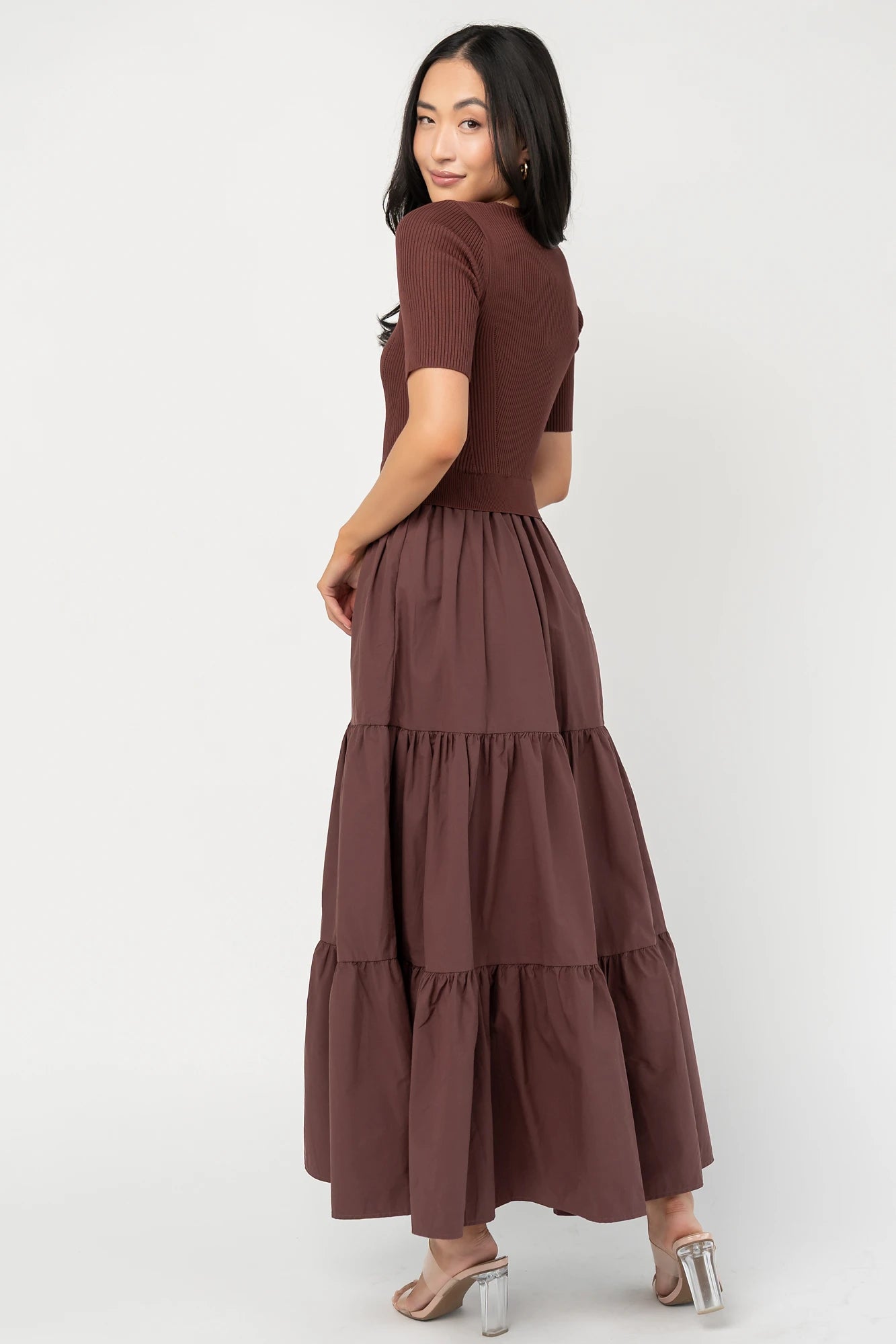 Astra Tiered Dress | Espresso