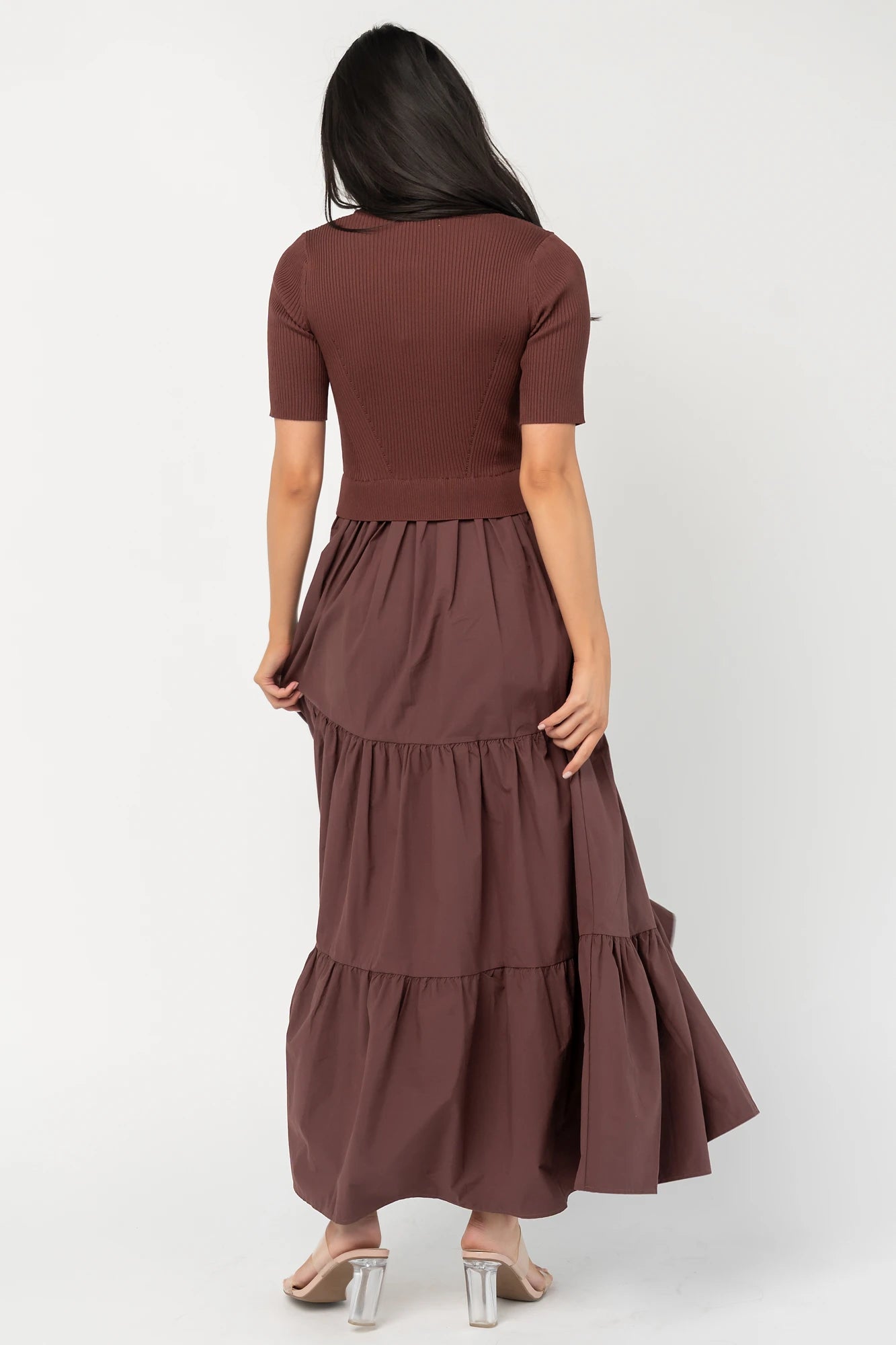 Astra Tiered Dress | Espresso