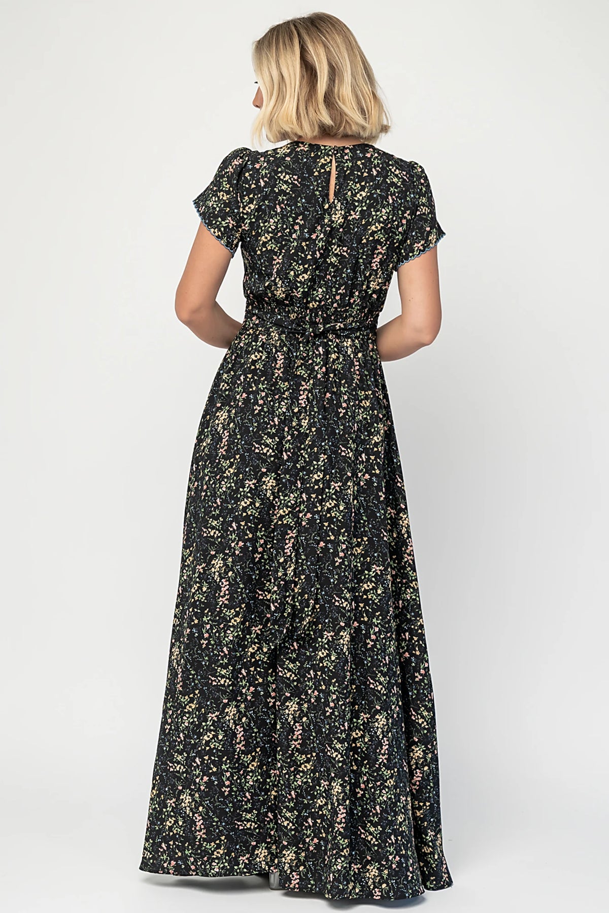 Jada Maxi Dress | Black Floral