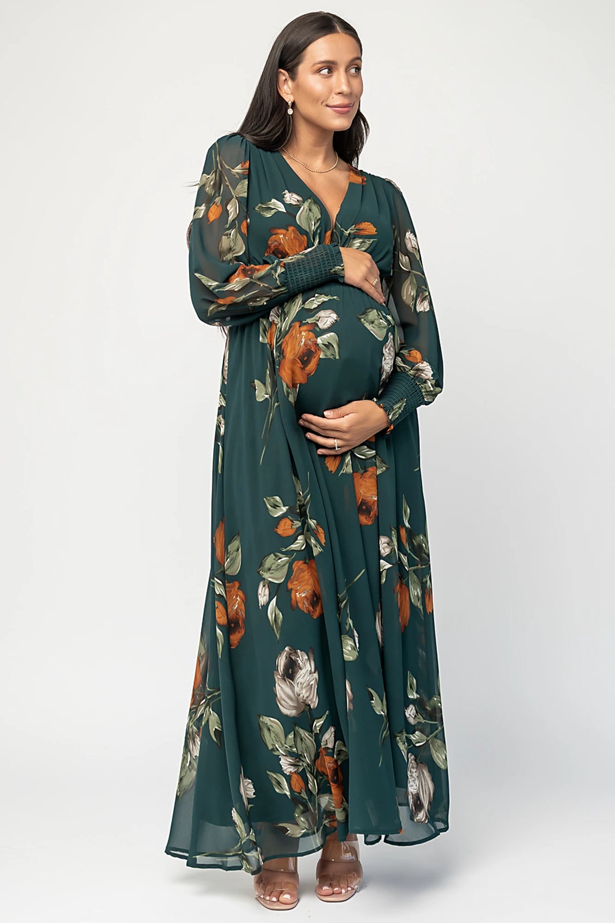 Olivia Maxi Dress | Deep Topaz Floral