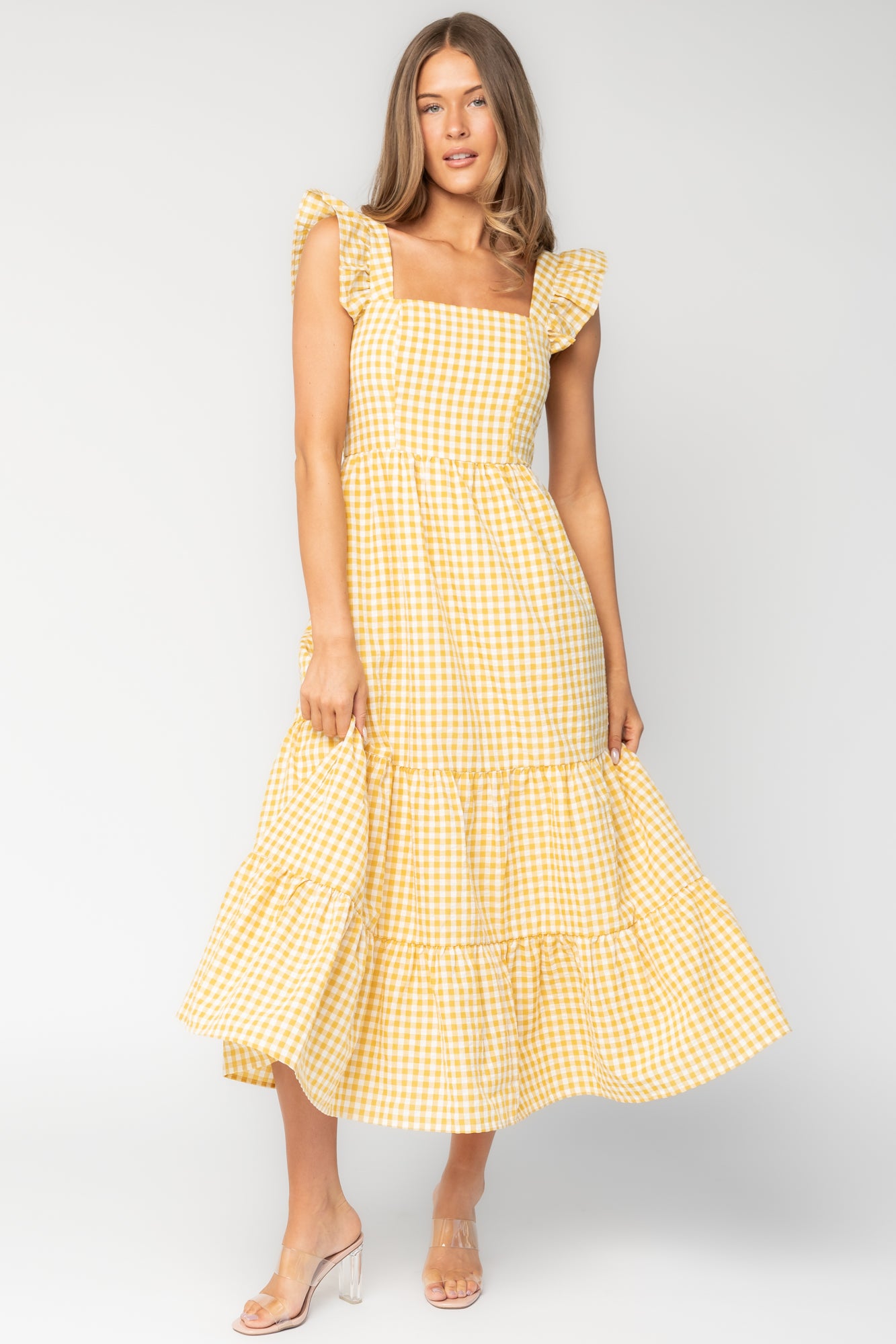 Campbell Gingham Maxi Dress