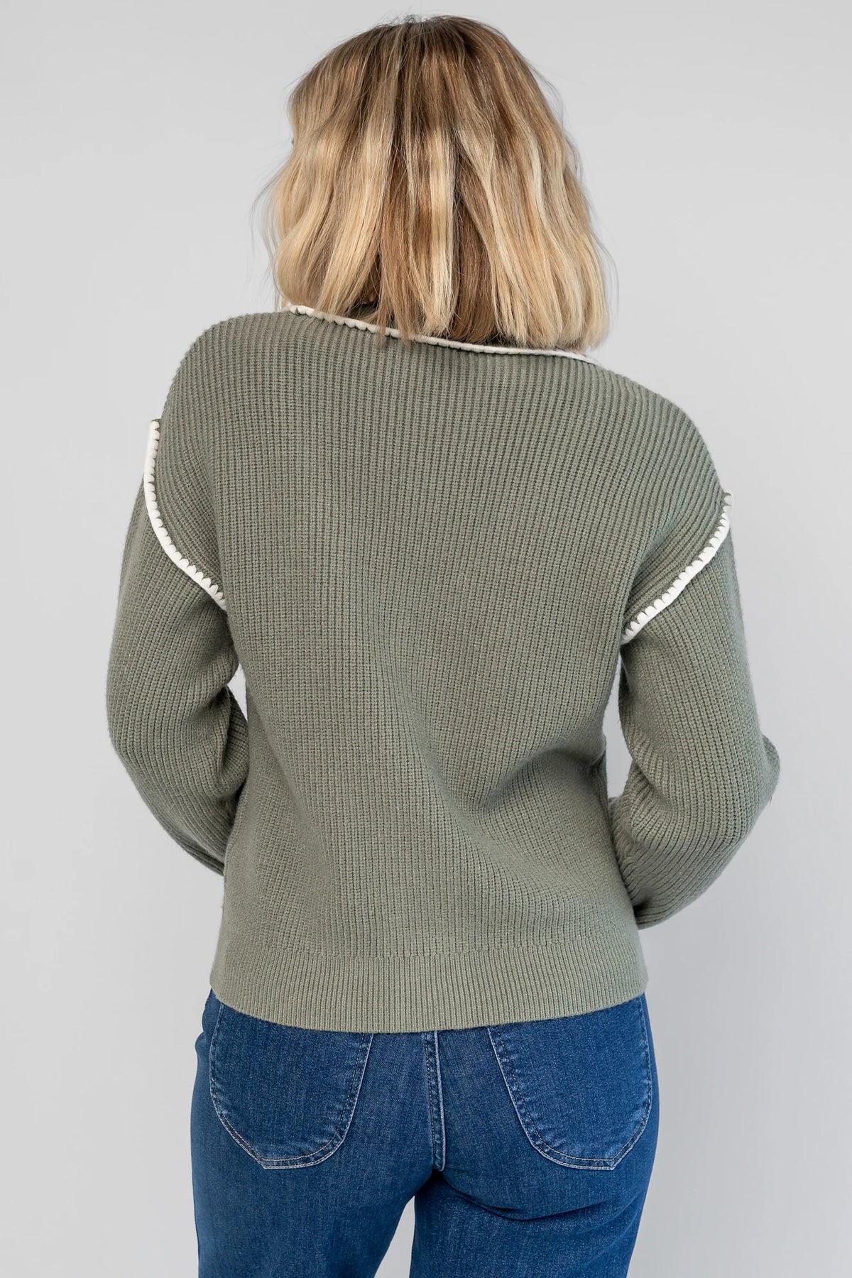 Clarke Button Up Cardigan | Dusty Sage