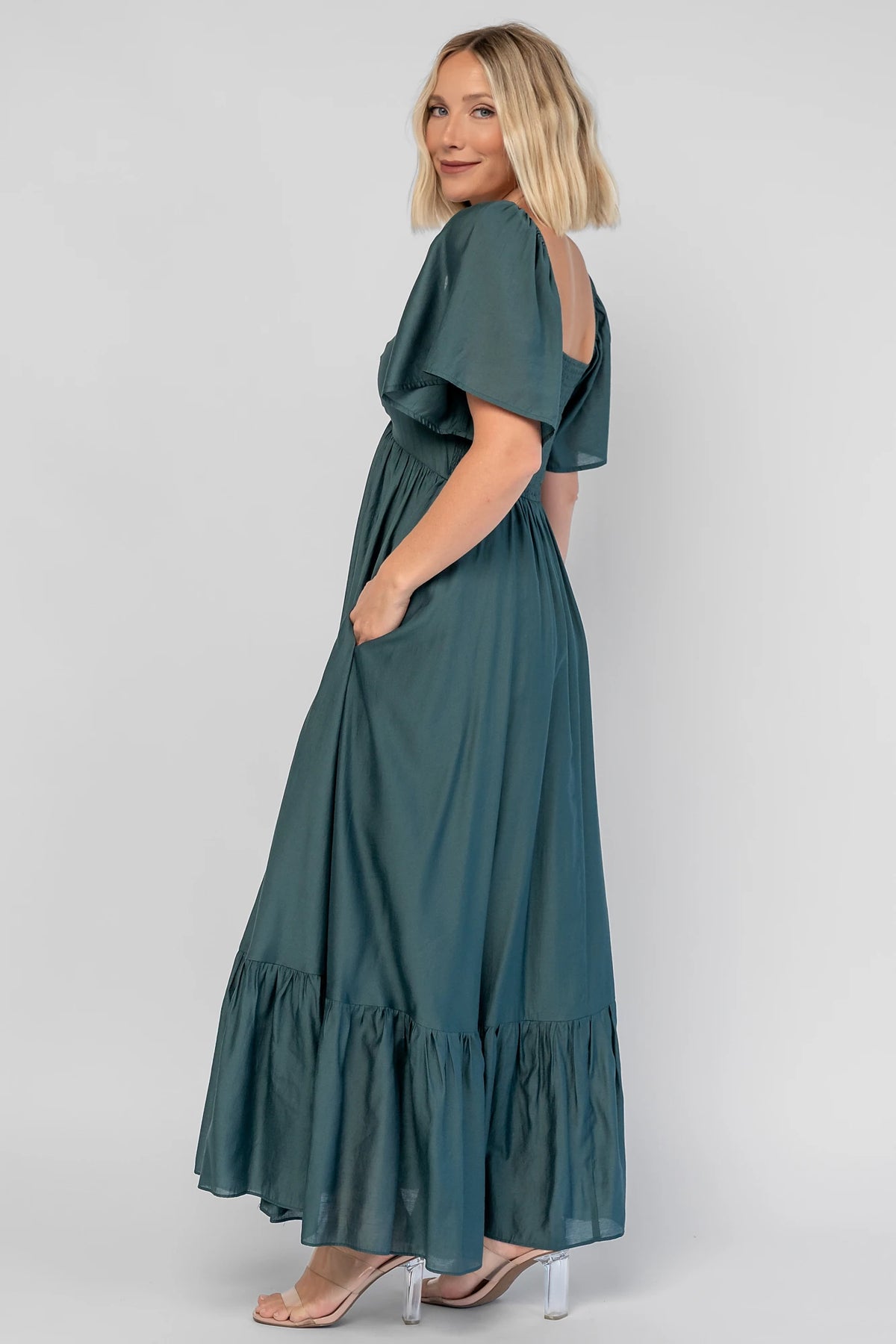 Anisa Midi Dress | Emerald