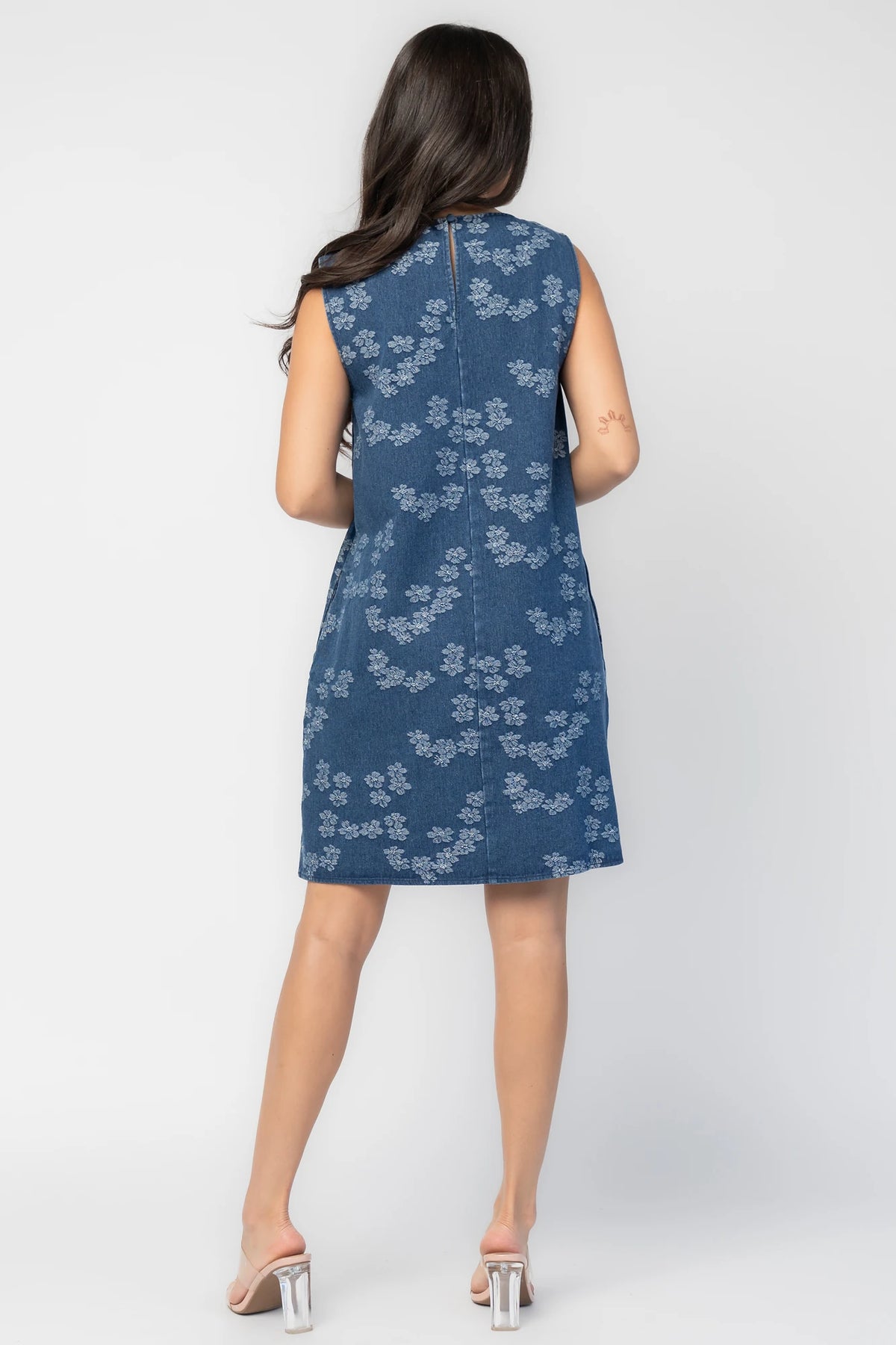 Monterosso Short Dress | Medium Wash Floral