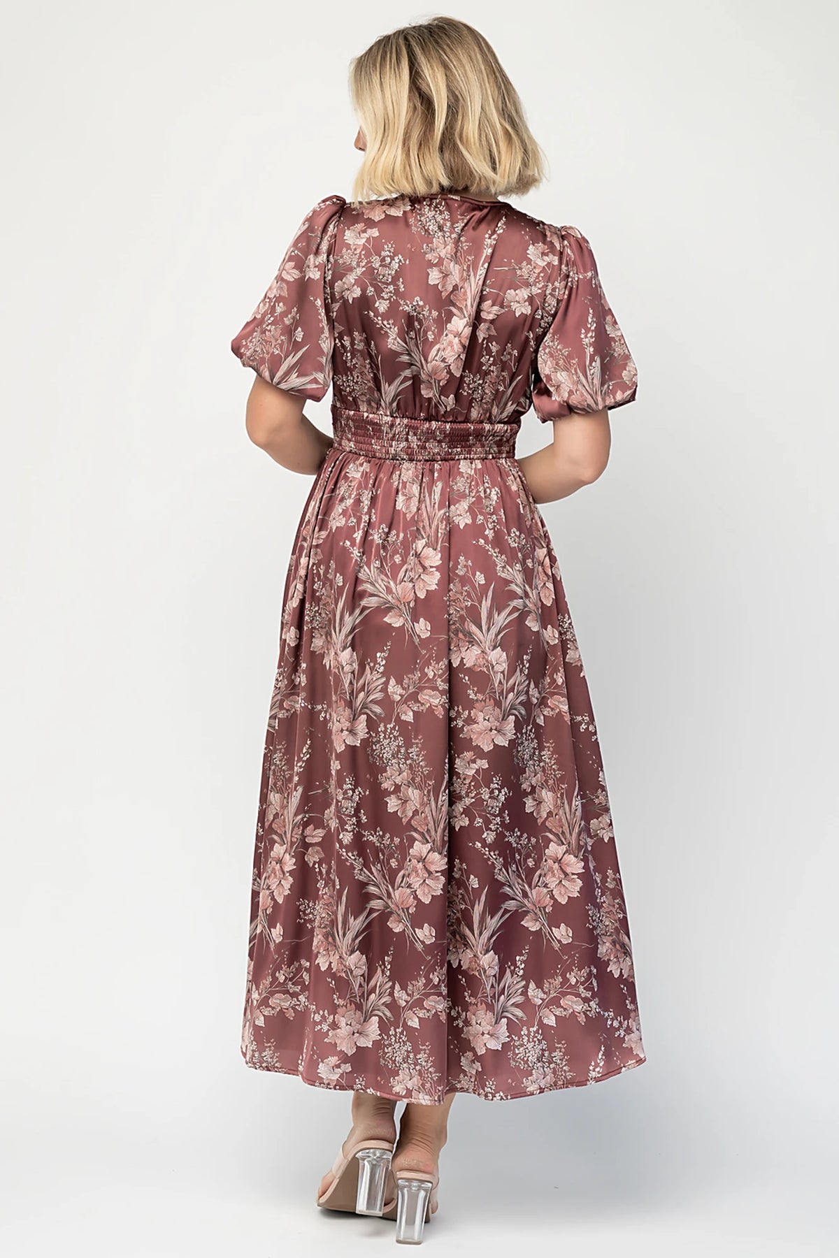 Lilibet Satin Dress | Clove Floral