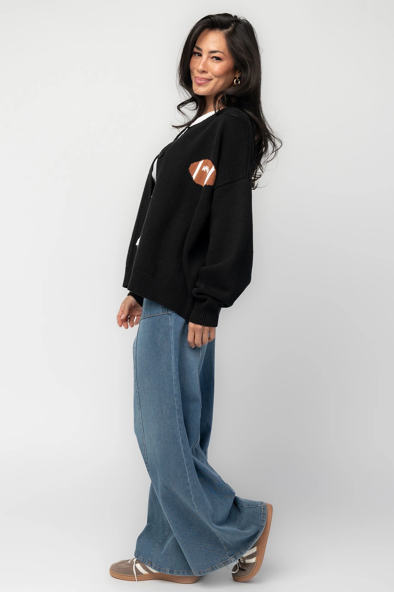 Game Day Cardigan | Black