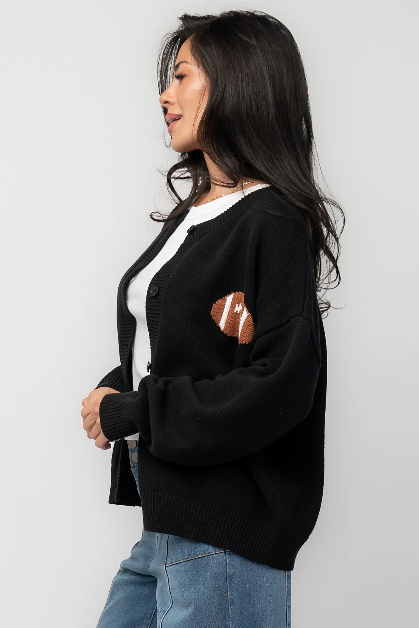 Game Day Cardigan | Black