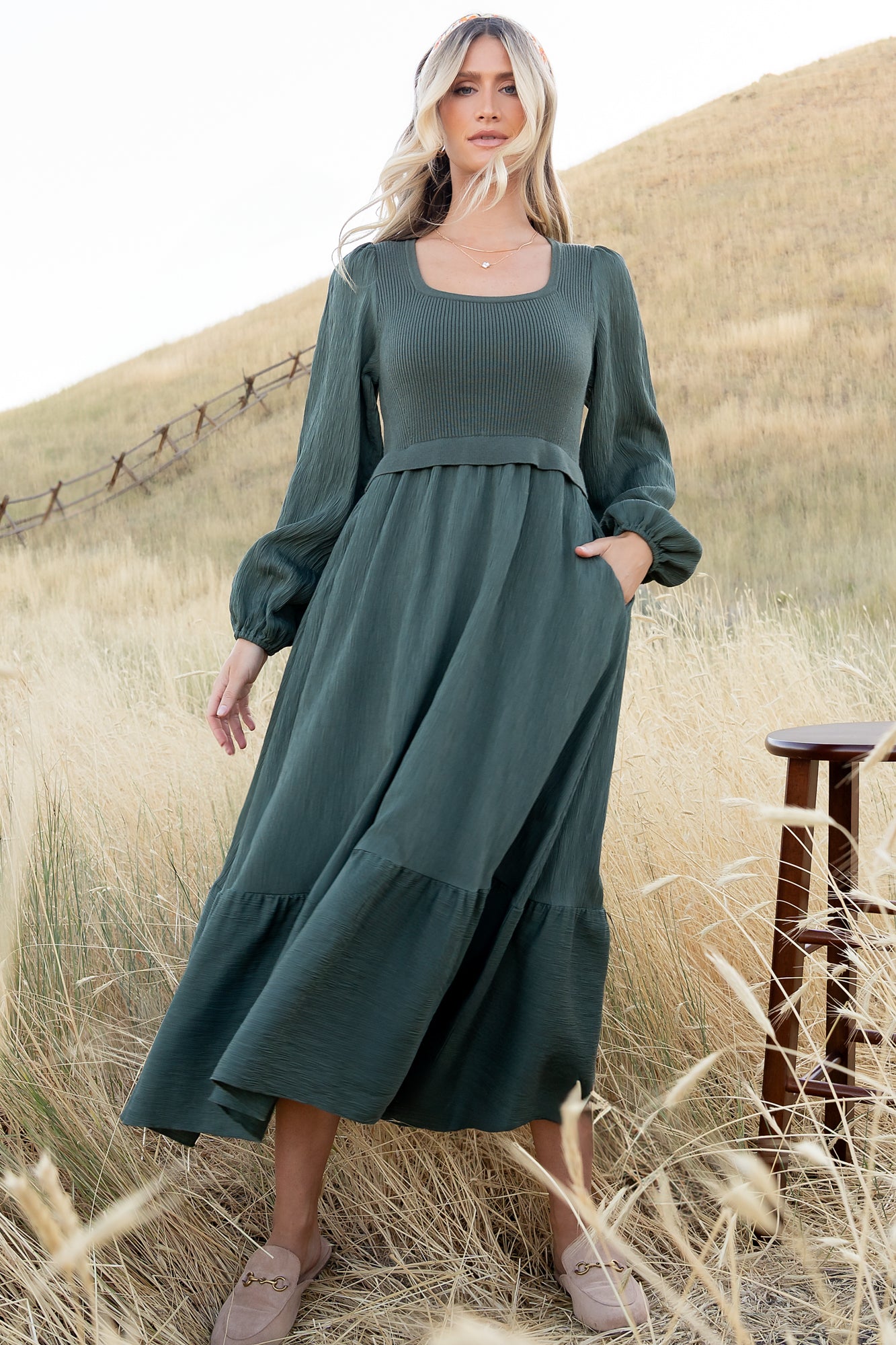 Alva Sweater Dress | Dusty Green Alva Sweater Dress | Dusty Green