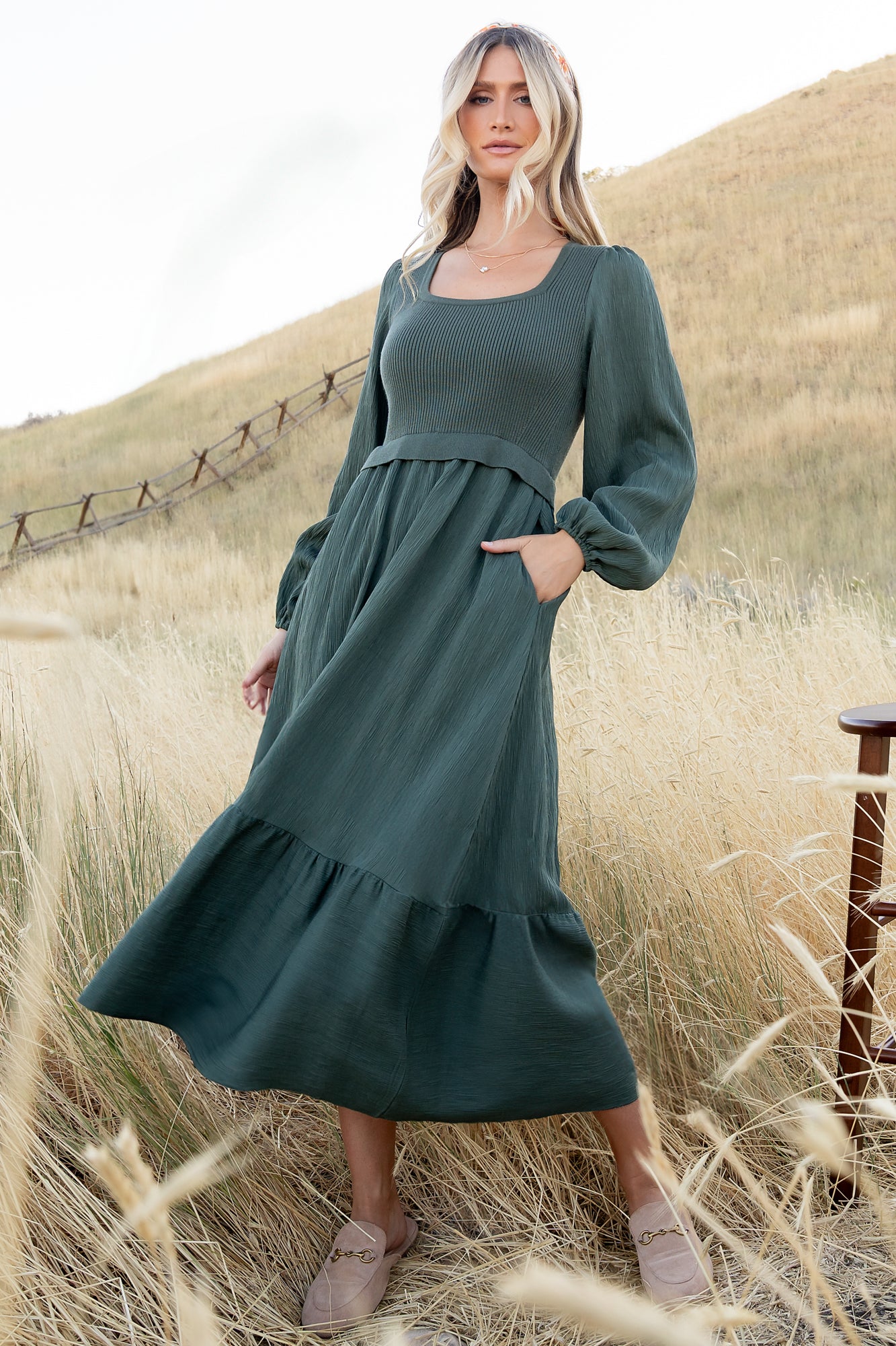 Alva Sweater Dress | Dusty Green Alva Sweater Dress | Dusty Green