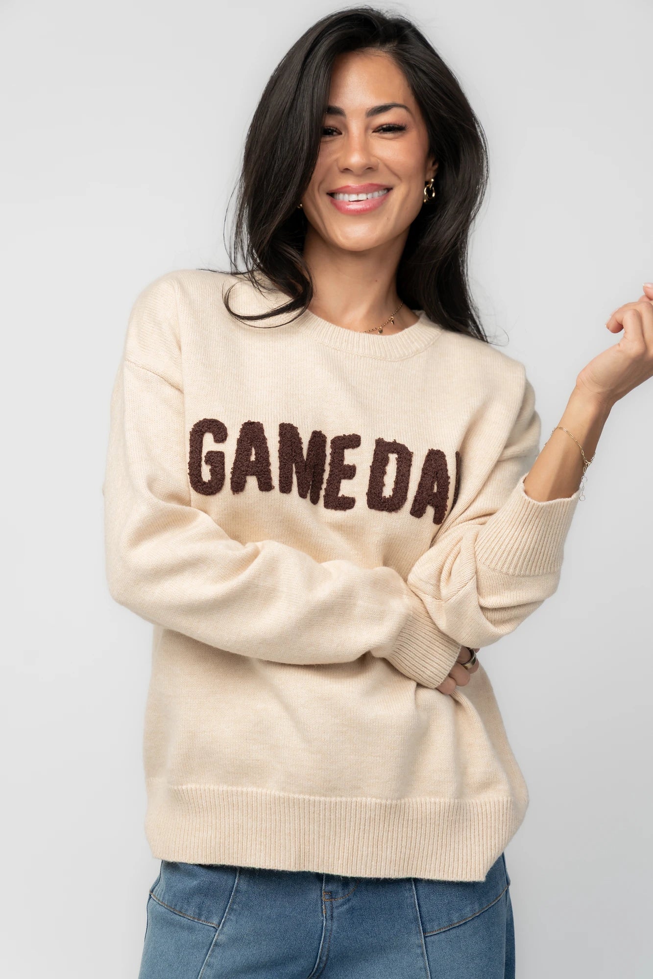 Varsity Sweater | Natural