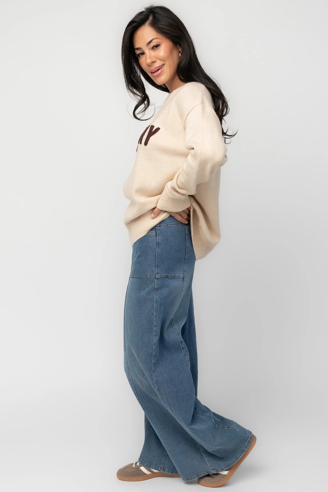 Varsity Sweater | Natural