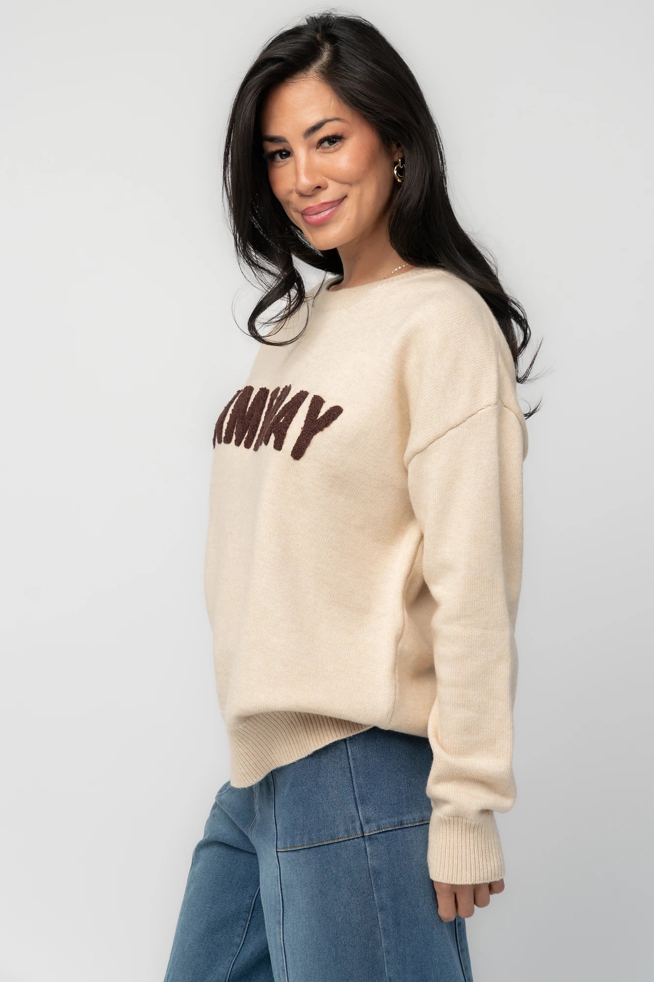 Varsity Sweater | Natural