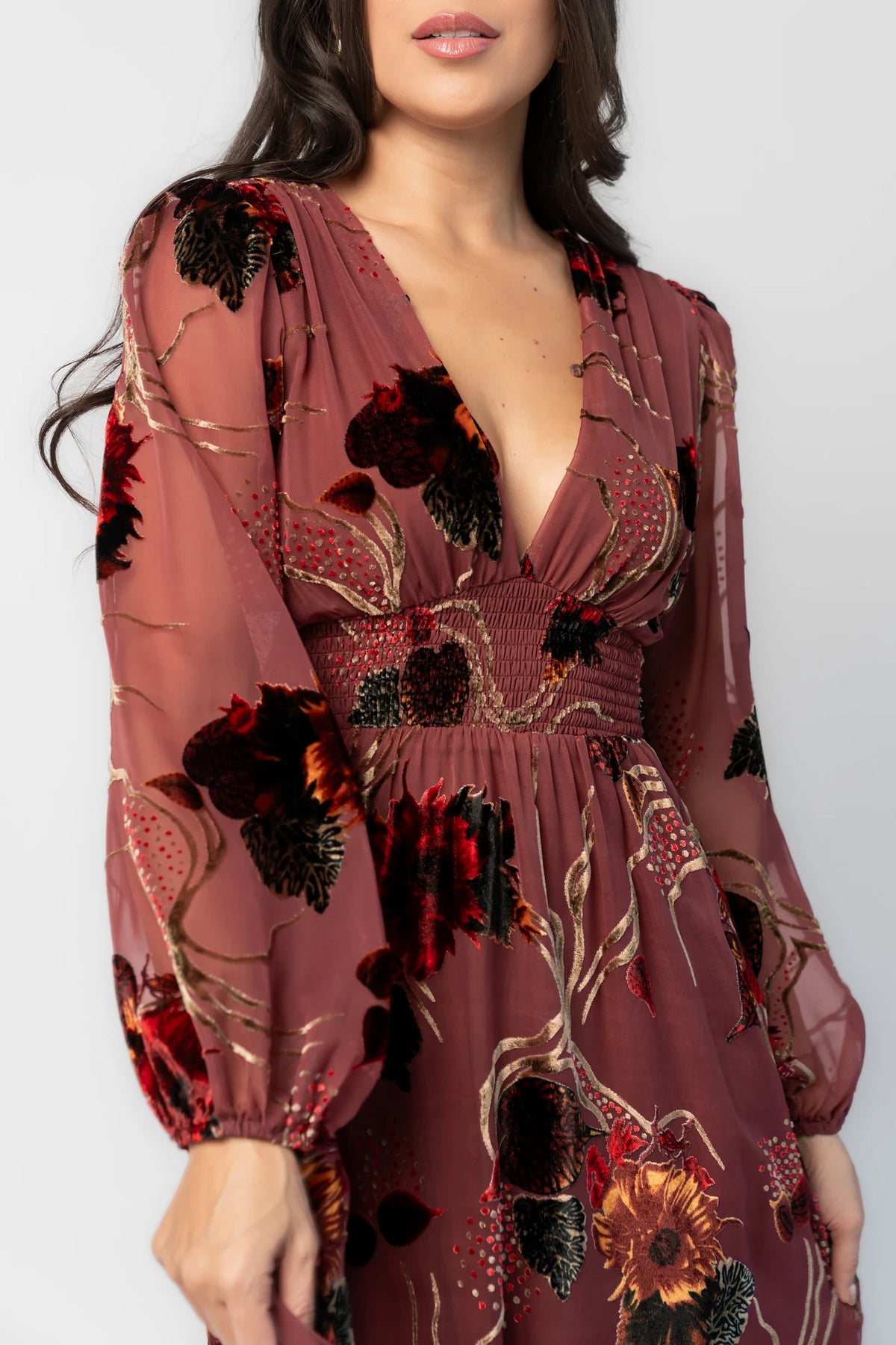 Mikla Maxi Dress | Berry Multi