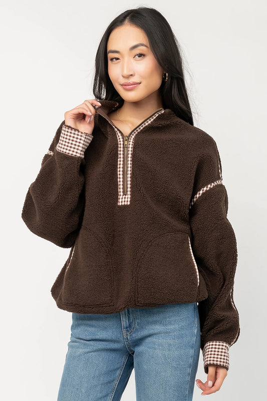 Tylee Fleece Jacket | Chocolate