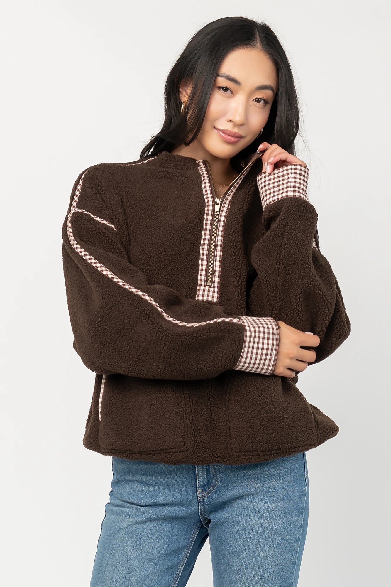 Tylee Fleece Jacket | Chocolate