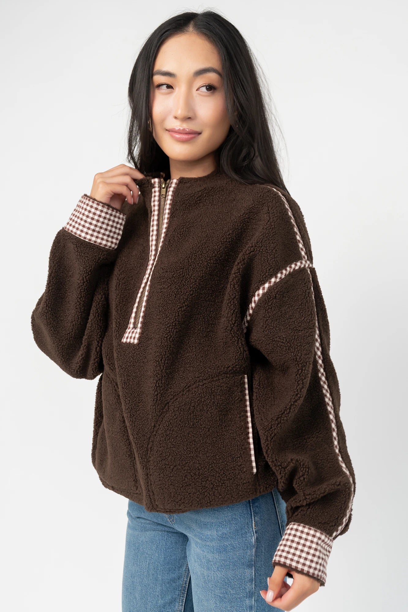 Tylee Fleece Jacket | Chocolate