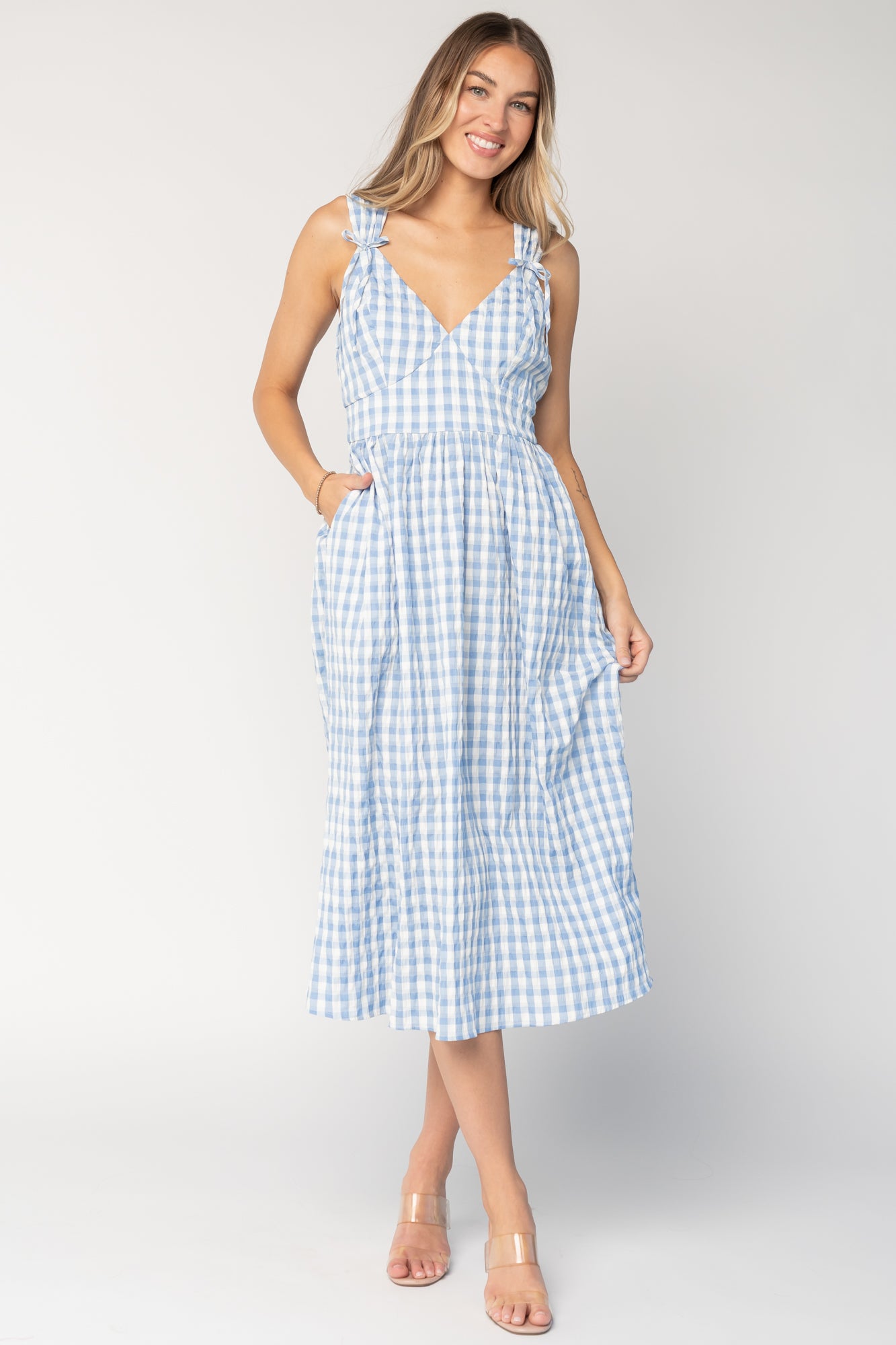 Arwen Gingham Midi Dress