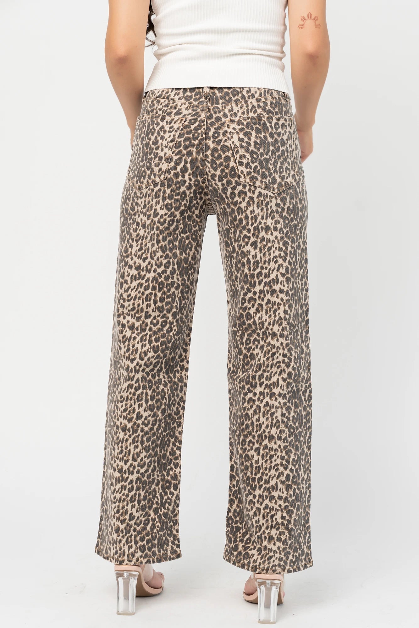 Roxie Straight Leg Jean | Vintage Leopard