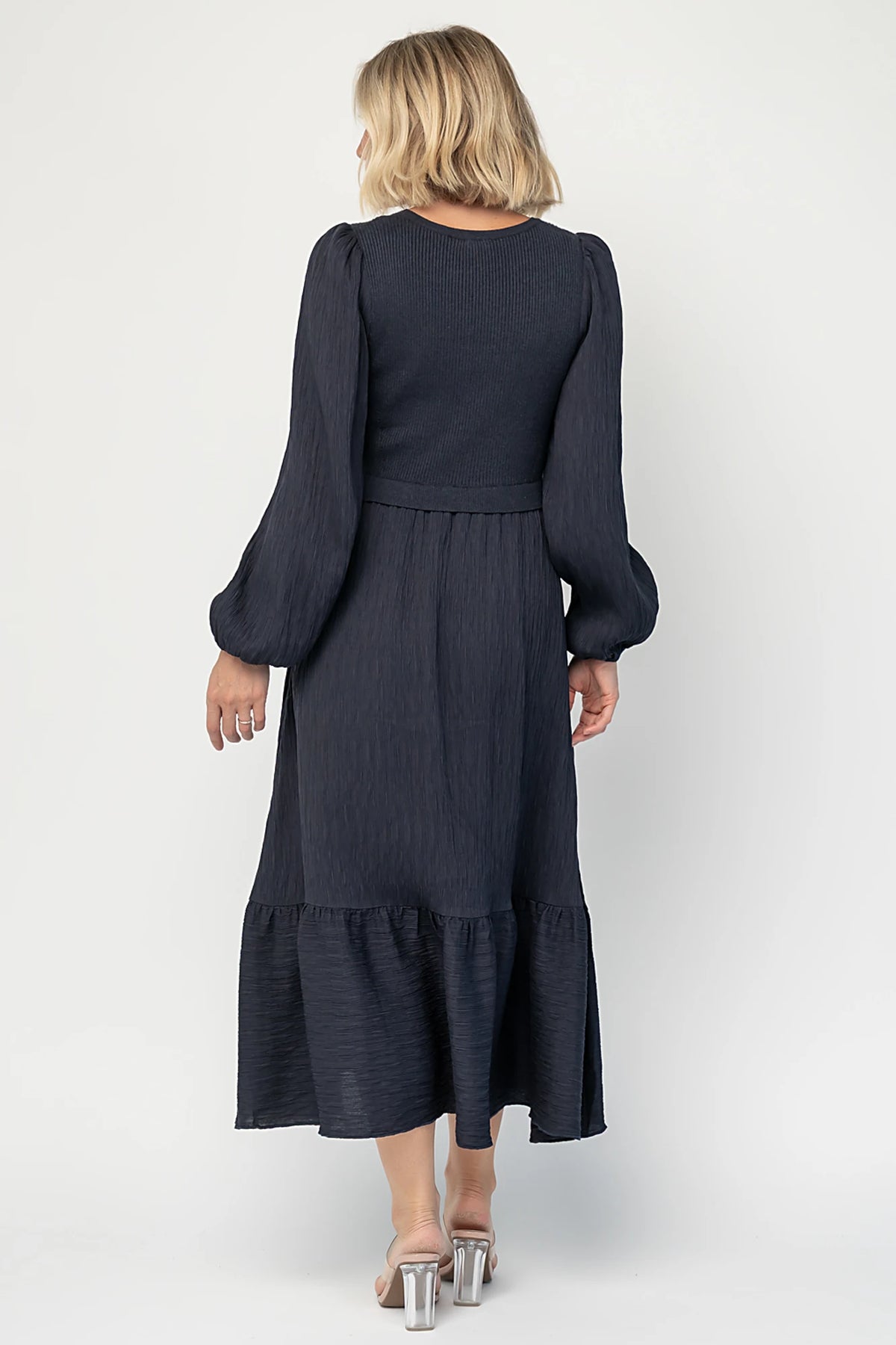 Alva Sweater Dress | Dusty Navy